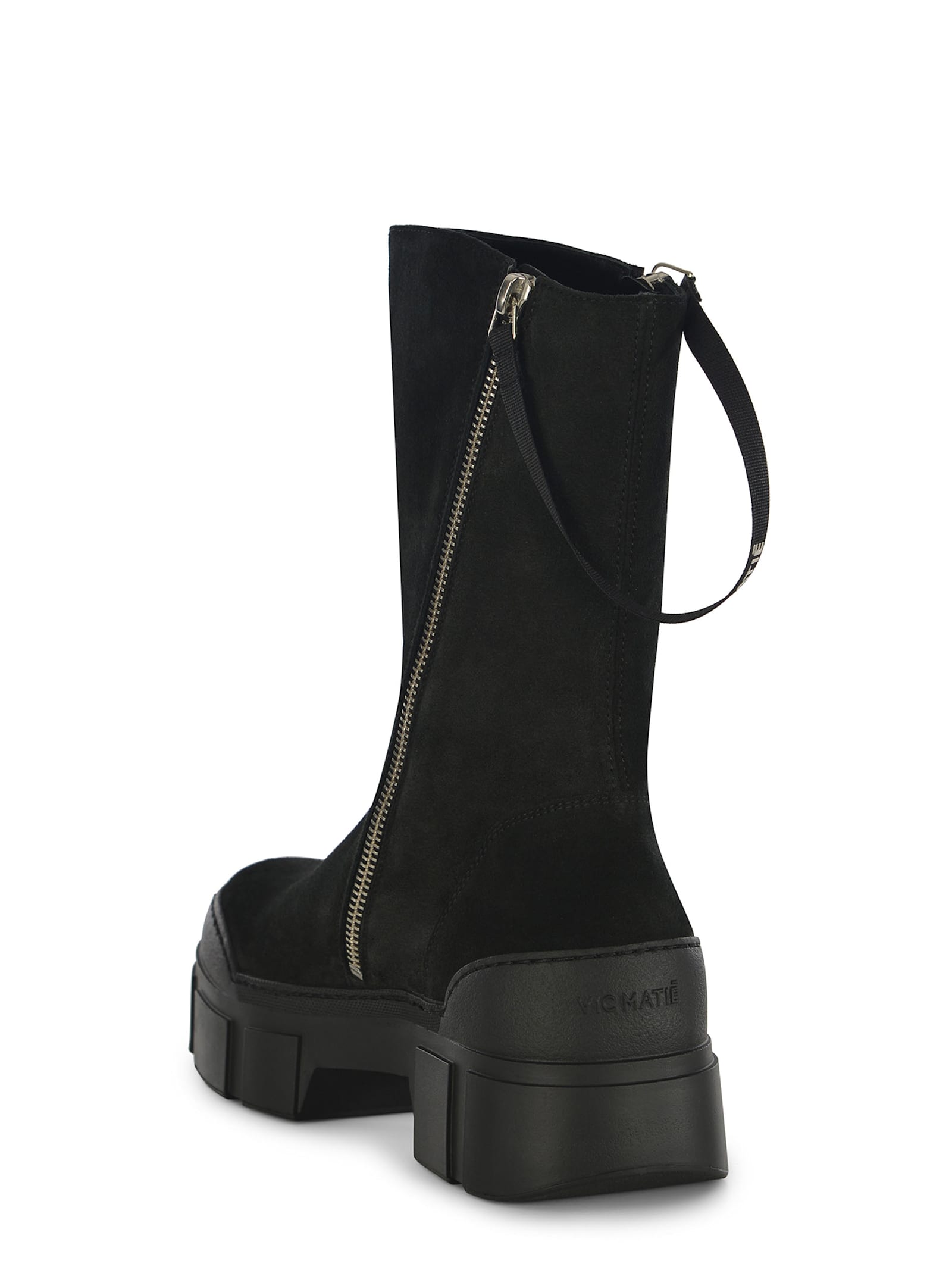 Shop Vic Matie Ankle Boots Vic Matié Roccia Made Of Split Leather In Black