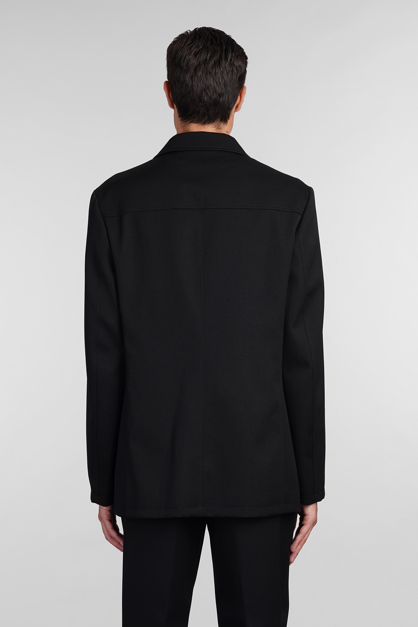 Shop Lanvin Blazer In Black Wool