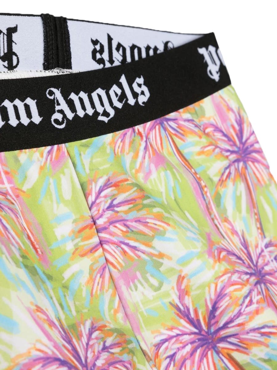 Palm Angels Printed Stretch-jersey Leggings In Multicolour
