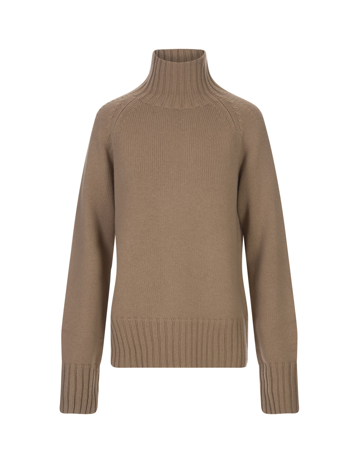 Shop 's Max Mara Camel Mantova Turtleneck In Beige