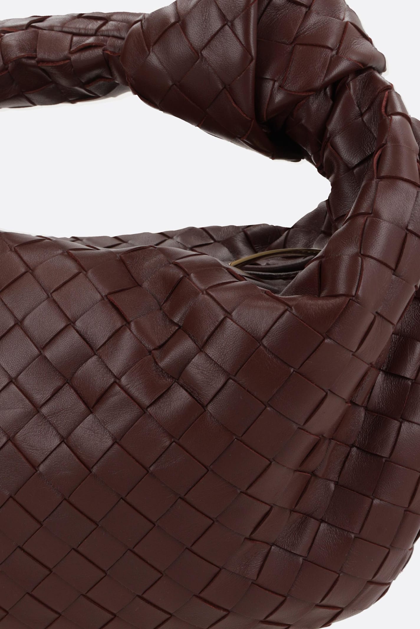 Bottega Veneta Jodie Teen Handbag In Intrecciato Nappa In Brown