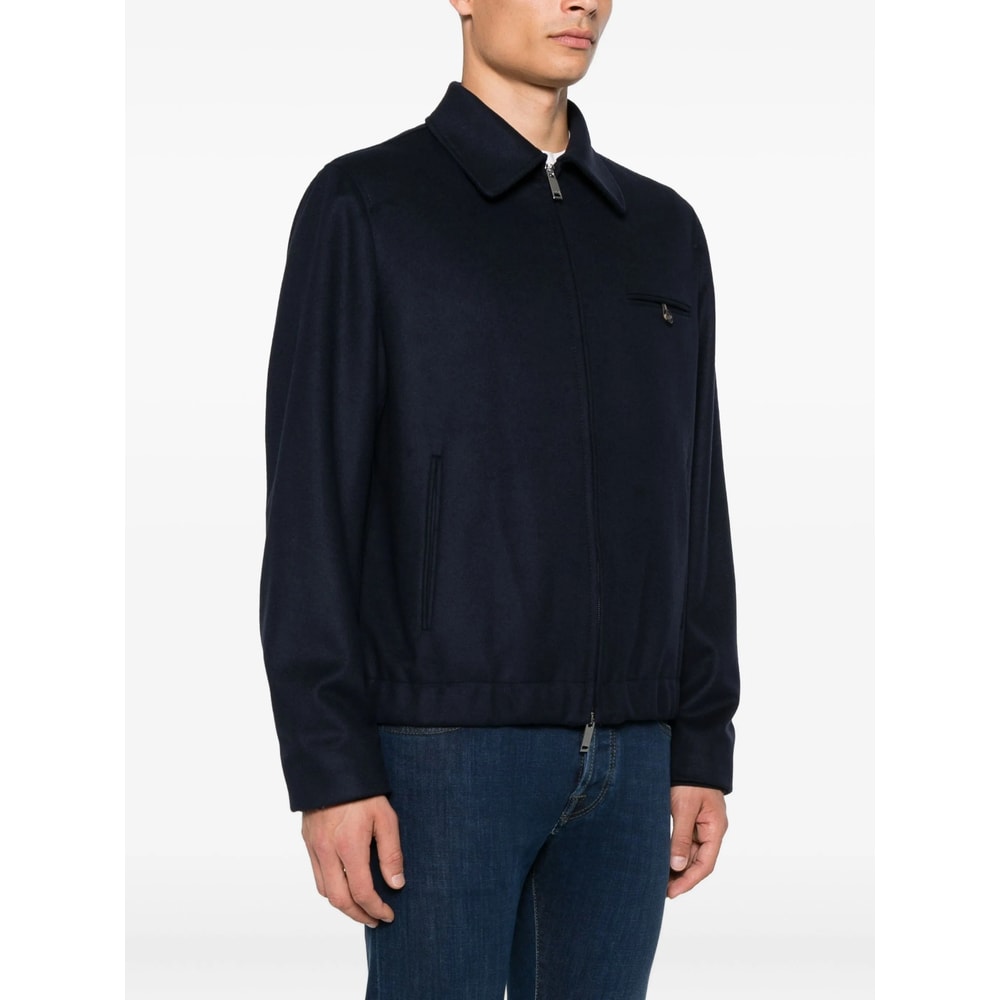 Incotex Outerwear In Blue