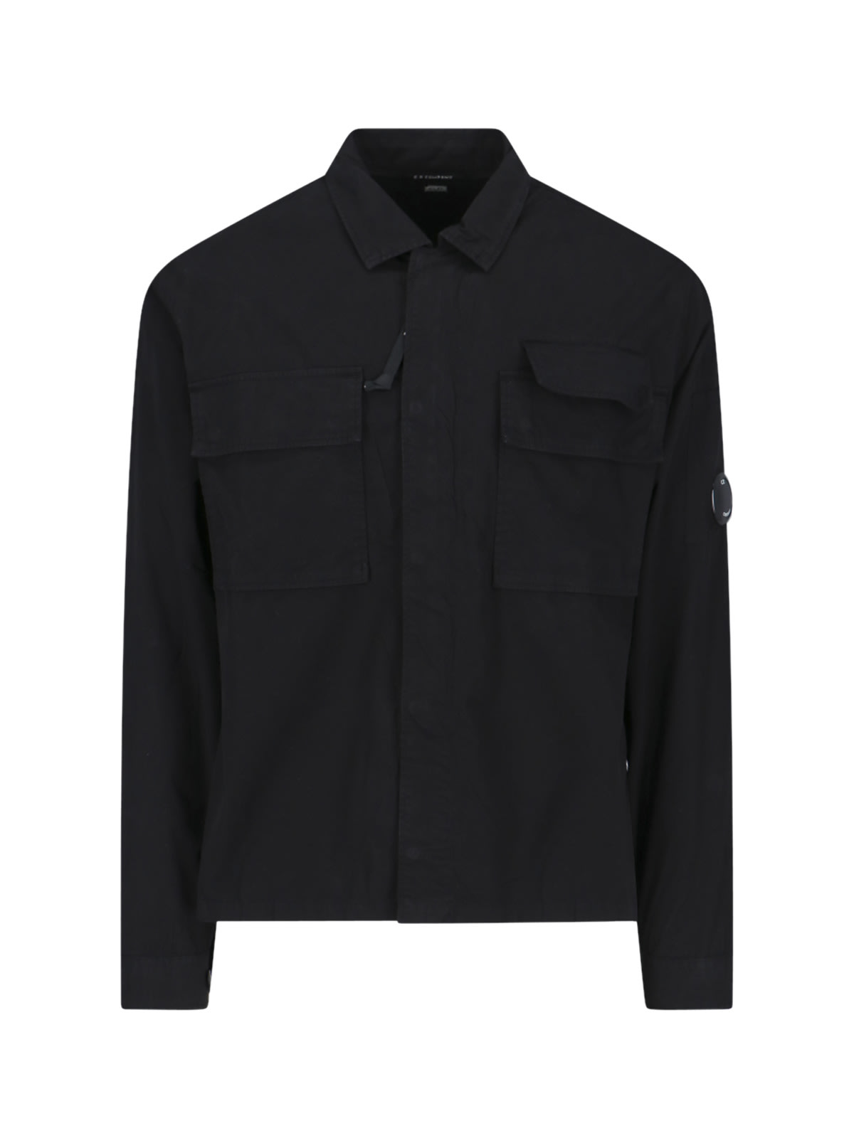 Shop C.p. Company Lens Shirt Jacket In Black