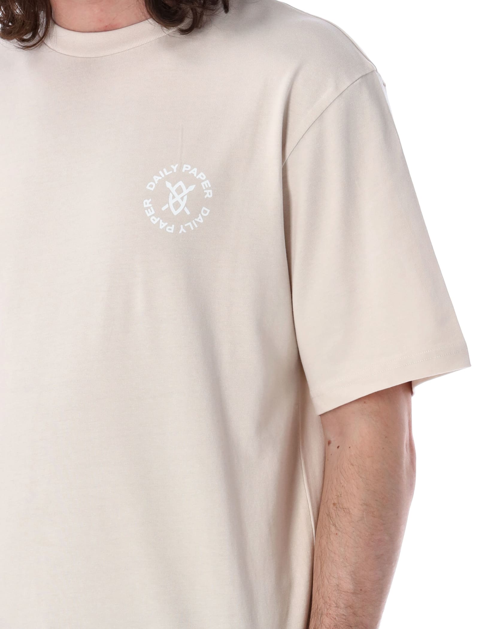 Shop Daily Paper Circle T-shirt In Moonstrack Beige