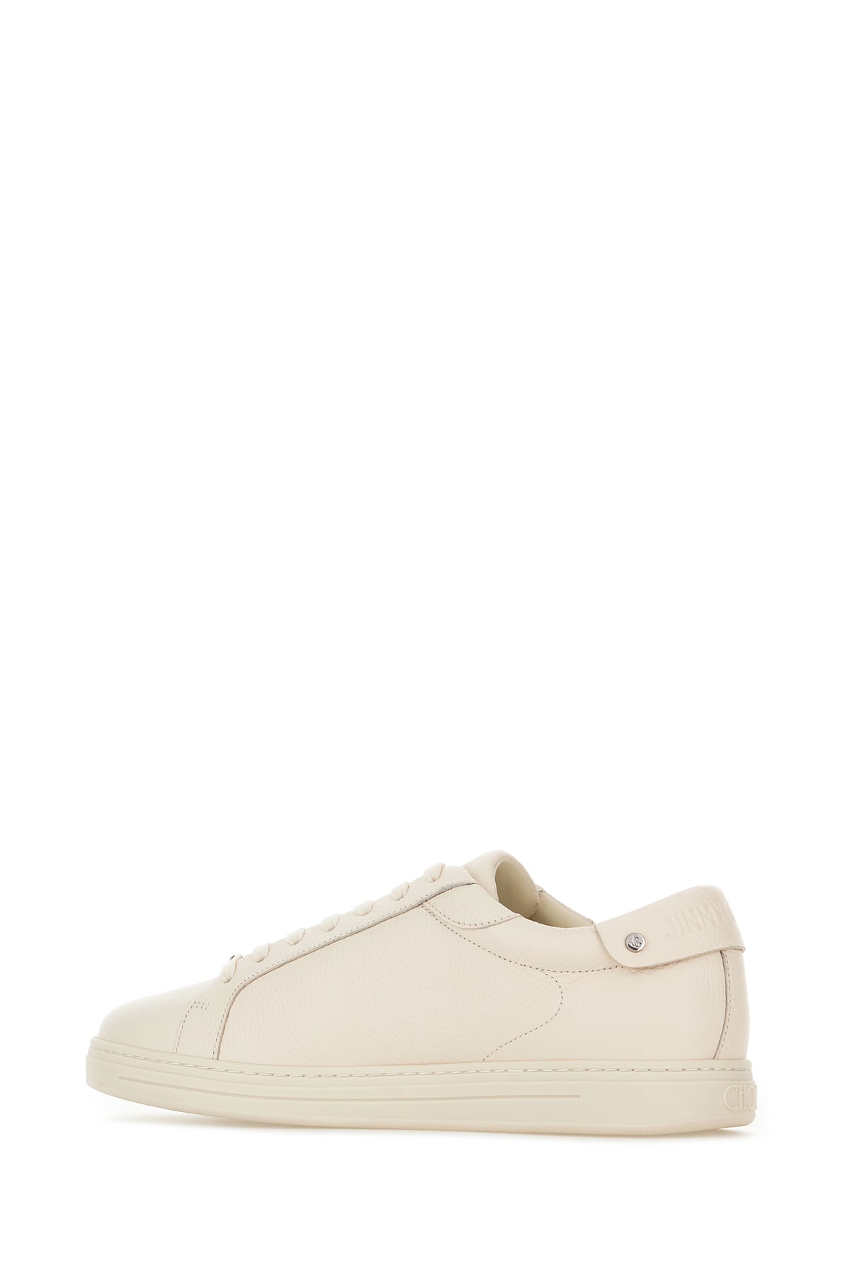 Shop Jimmy Choo Sand Leather Rome Sneakers In Vlatte