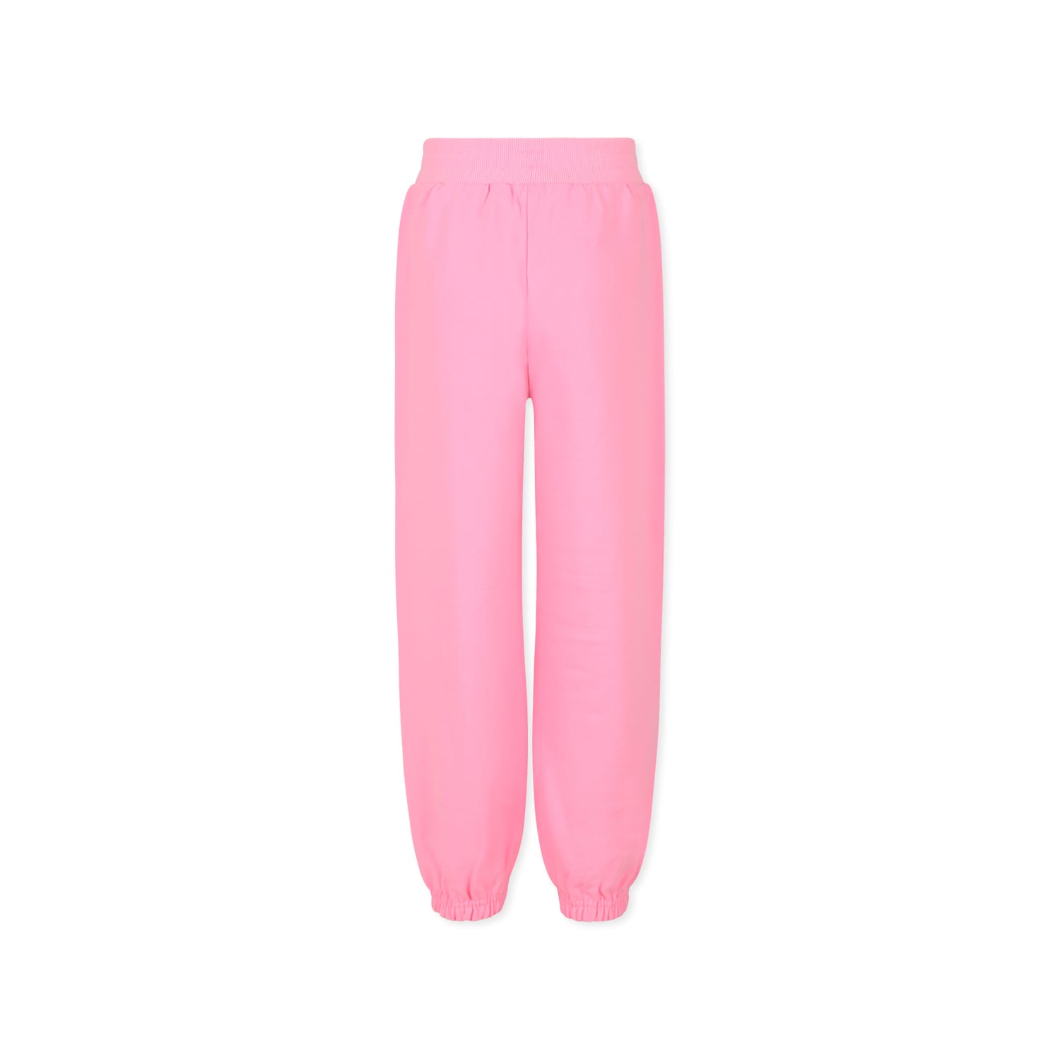 Billieblush Pink Trousers For Girl With Writing In Pink