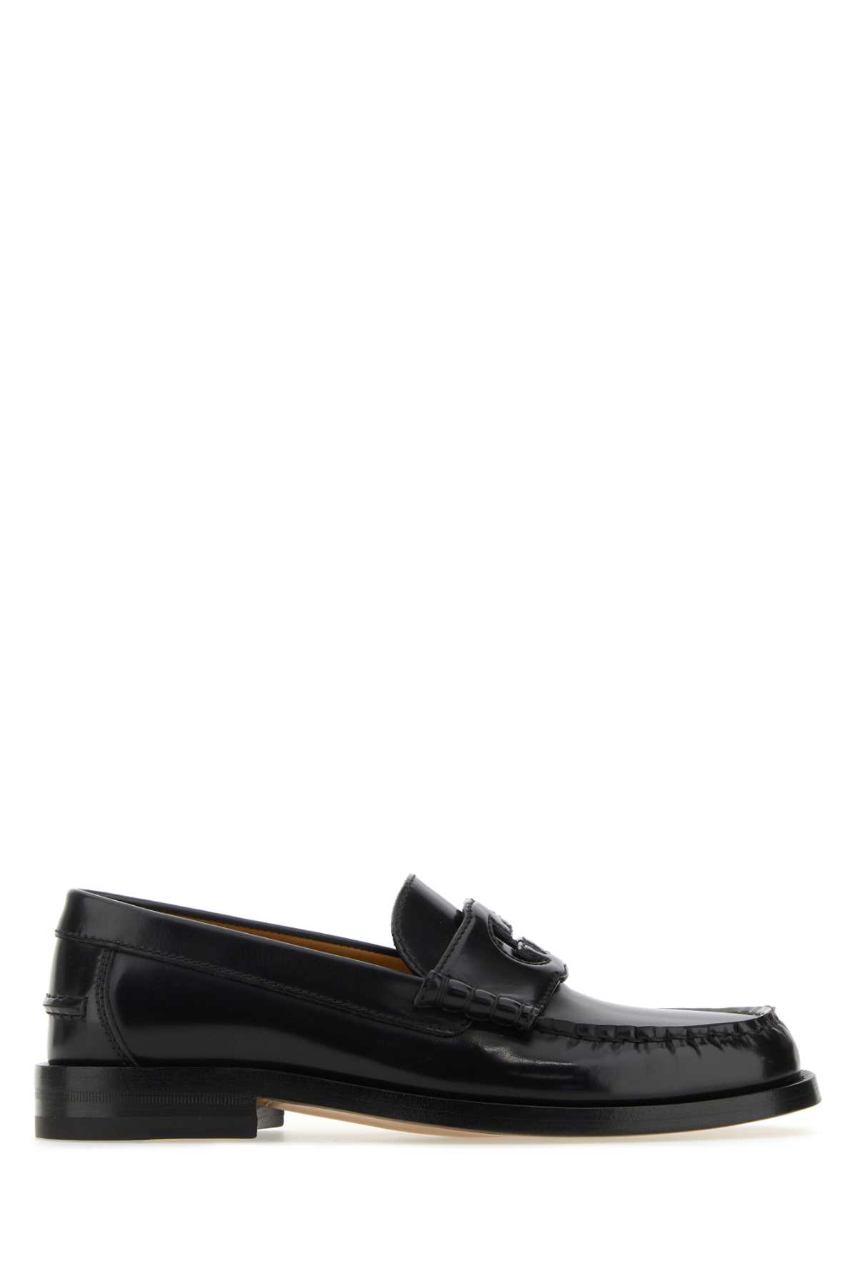 Gucci Black Leather Loafers