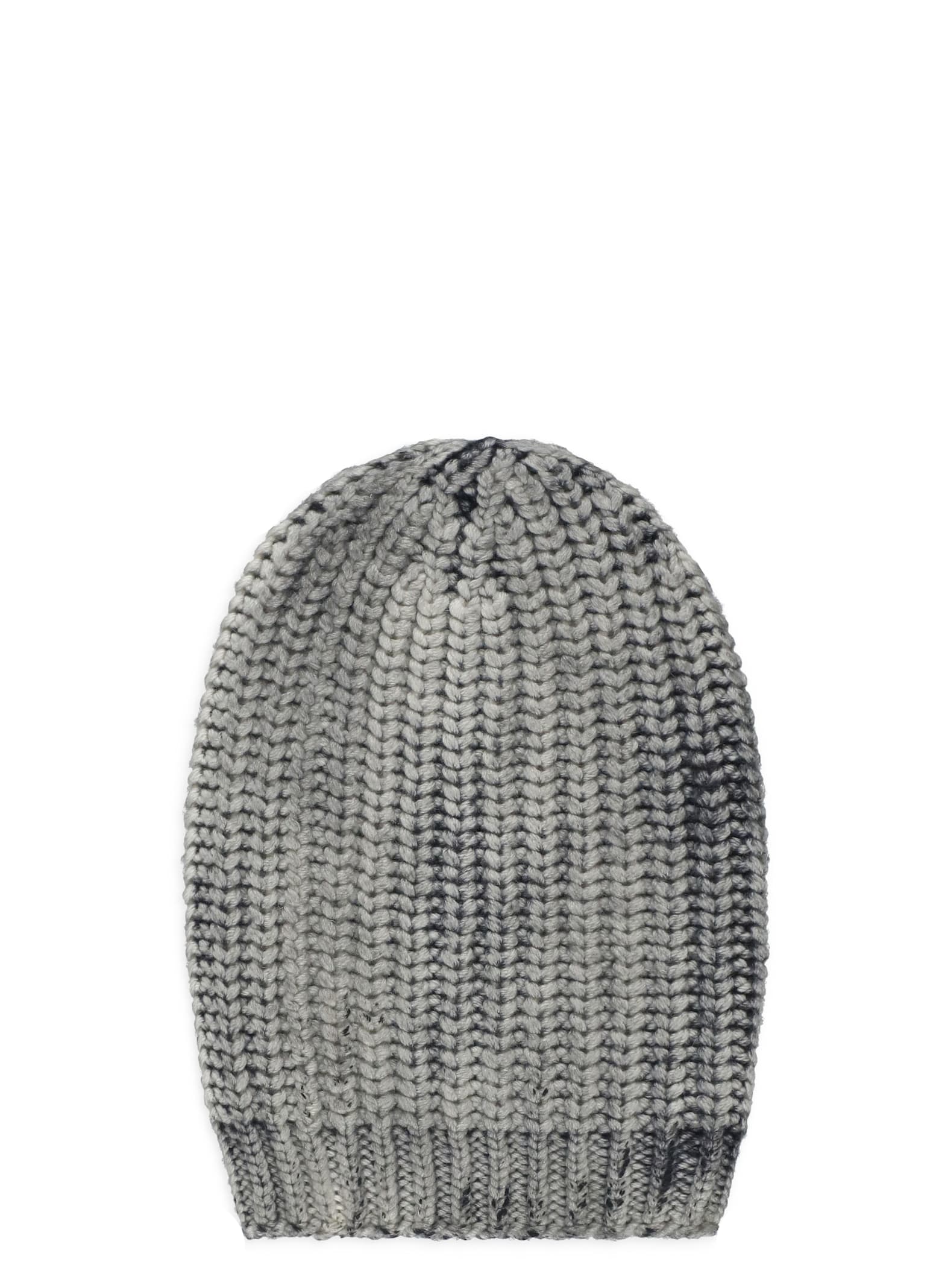 Avant Toi Grey Wool And Cashmere Beanie In Gray