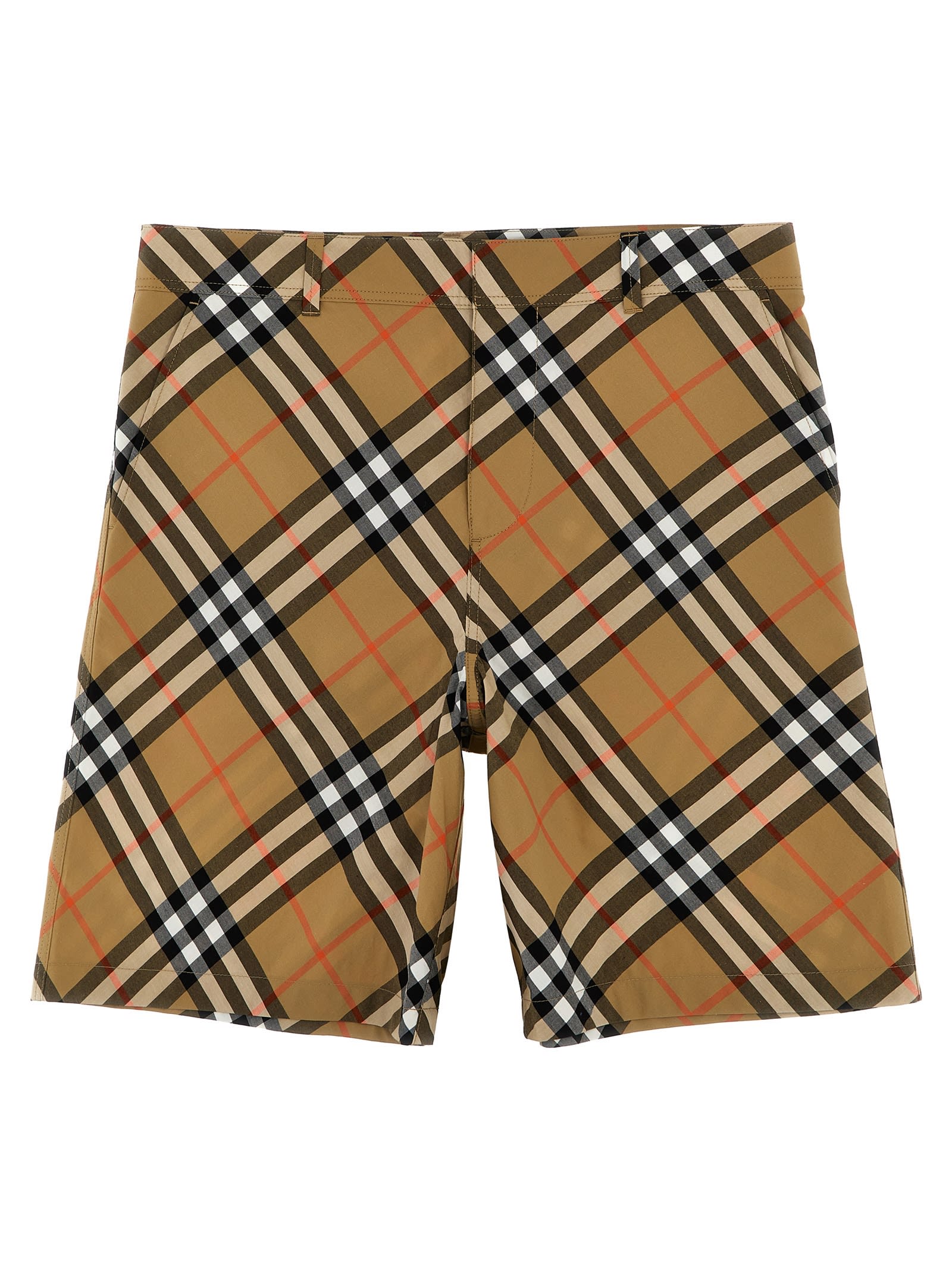 Burberry Oscar Bermuda Shorts In Beige