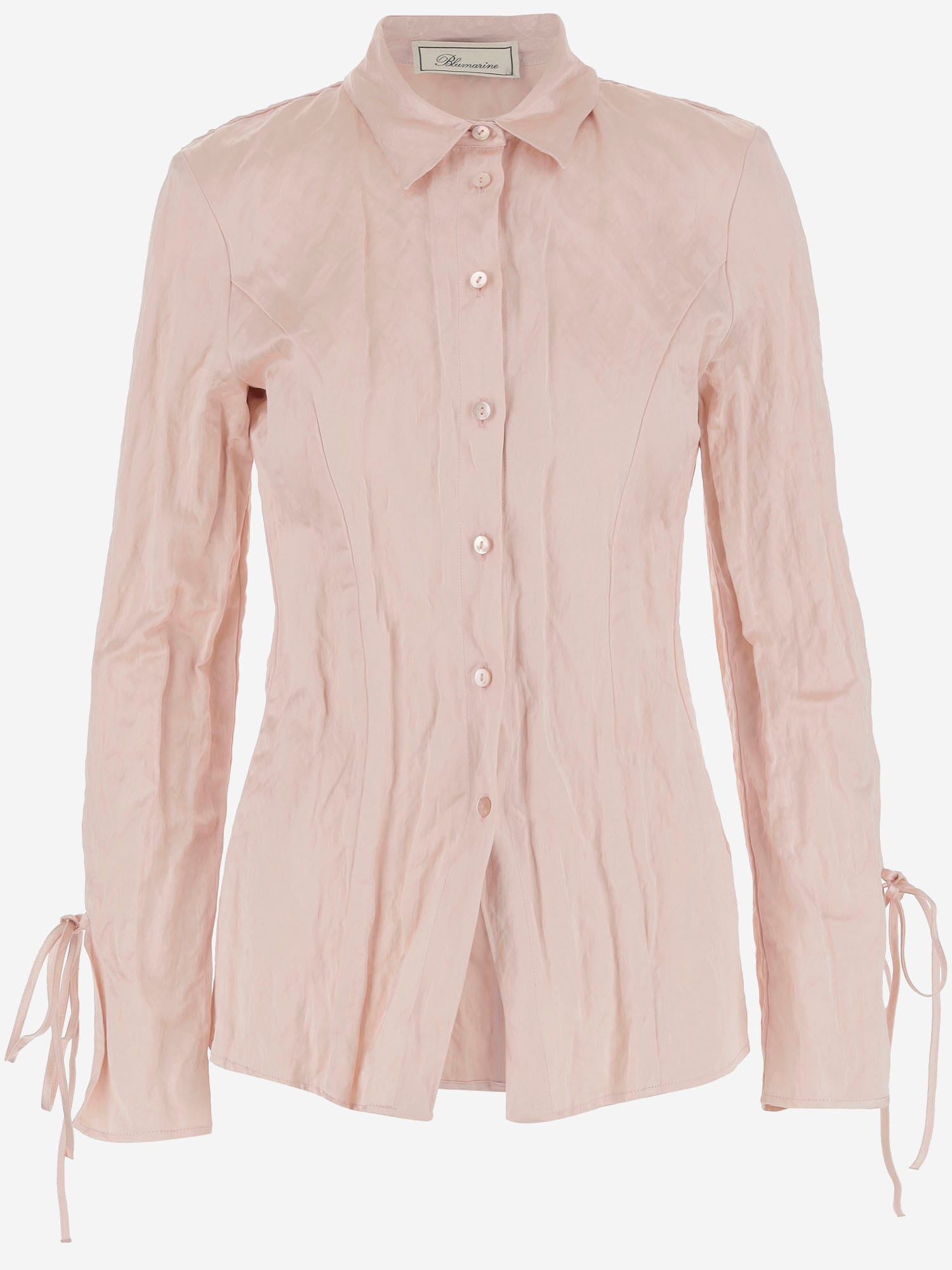 Blumarine Crinkled Satin Shirt