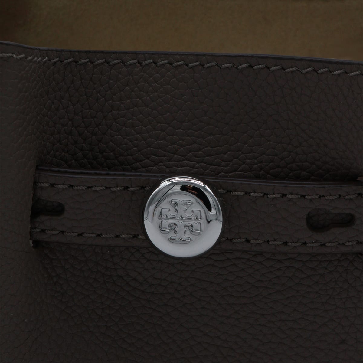 Tory Burch Mushroom Leather Satchel In Brown