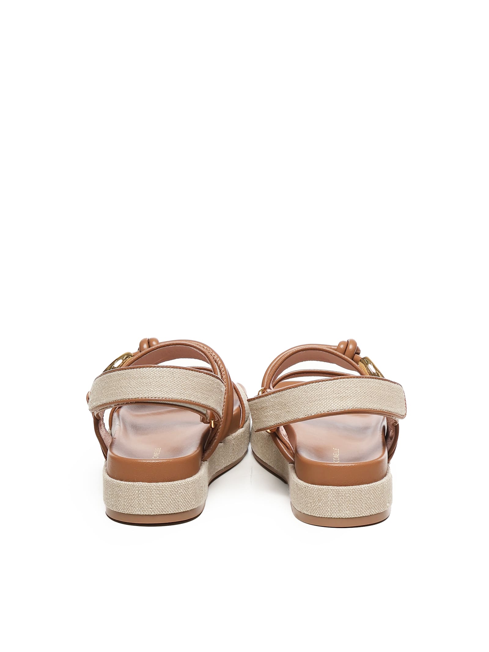Coccinelle Carmy Canvas Platform Sandals