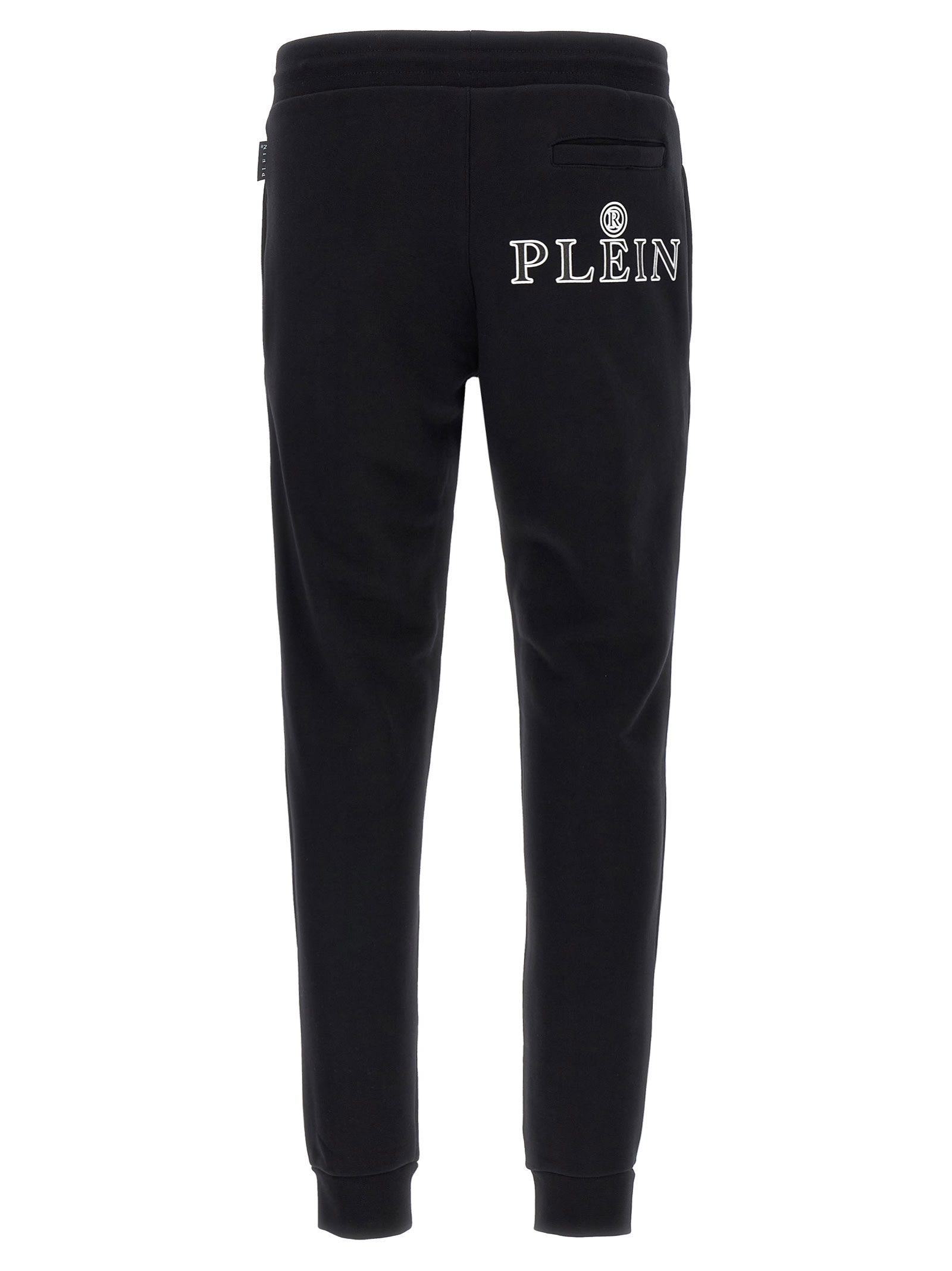 Philipp Plein Jogging Pants Iconic Drawstring Waist In Black