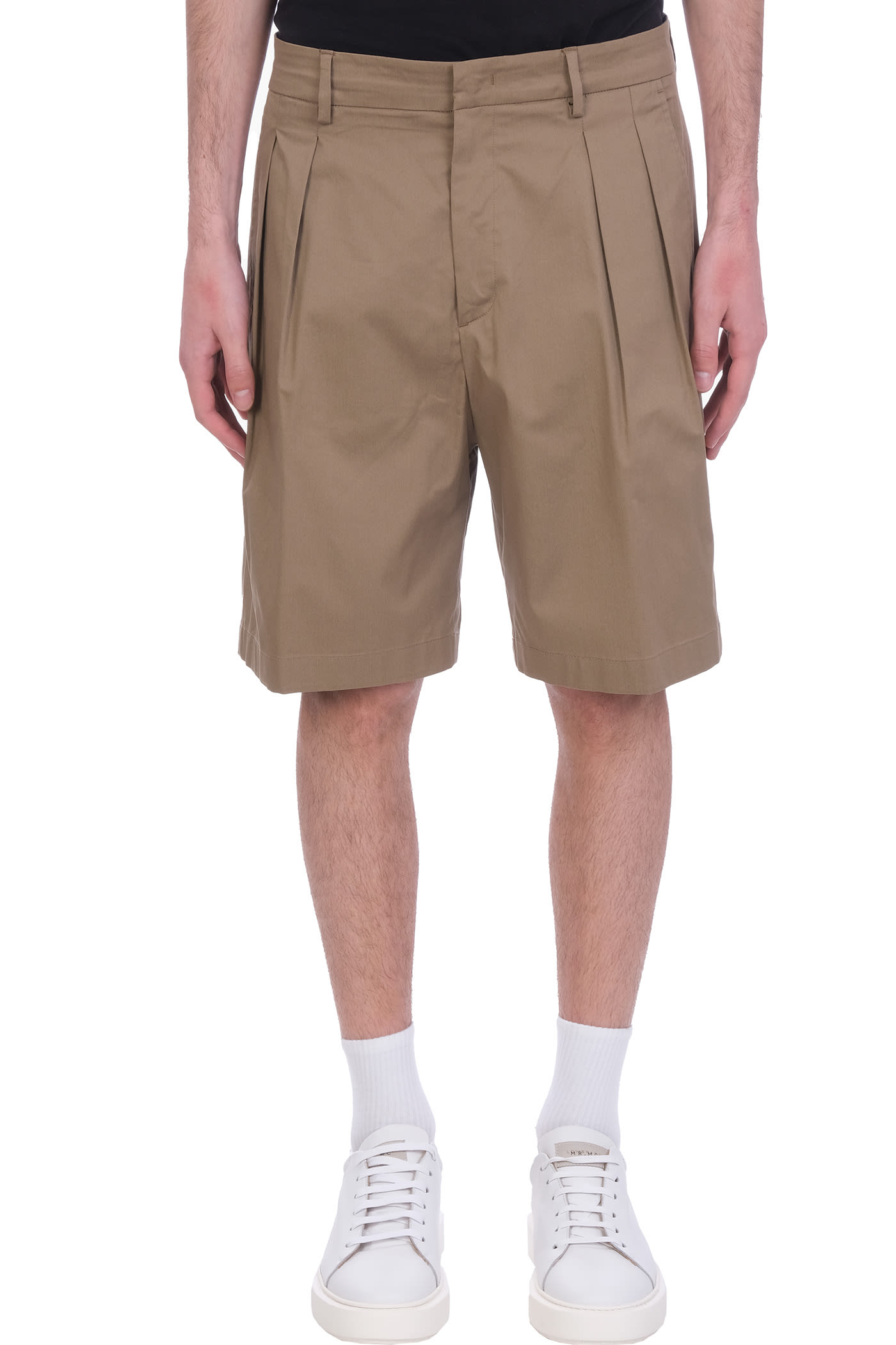 Low Brand Miami Shorts In Beige Cotton