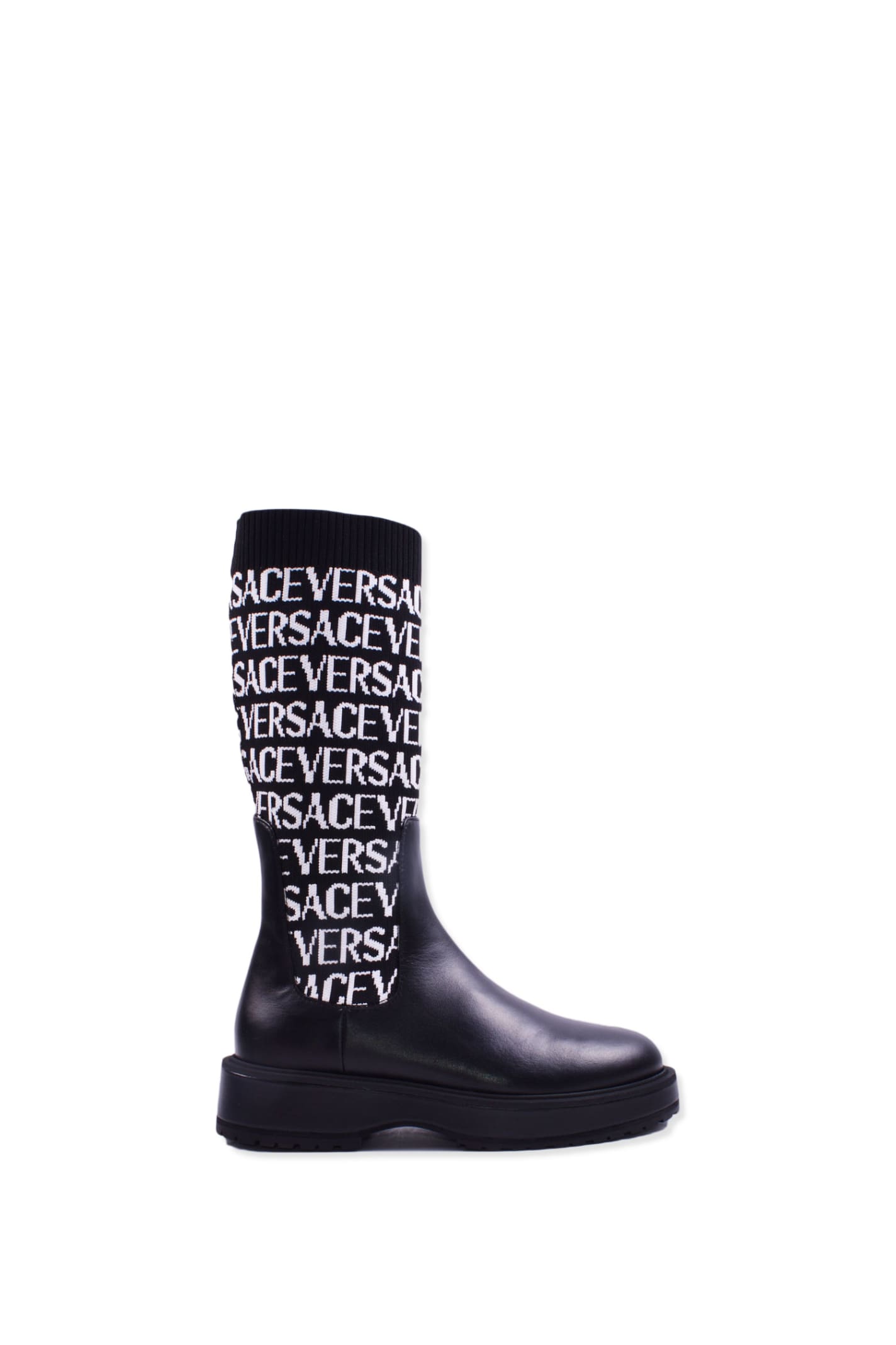 VERSACE BOOTS WITH LOGO