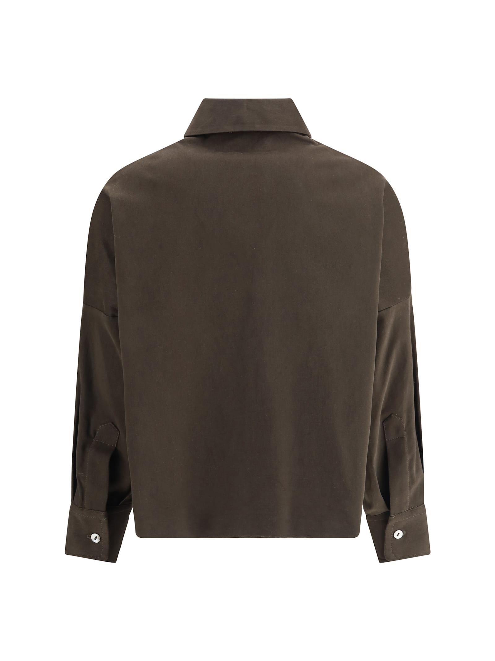 Ella Oversized Shirt In Brown