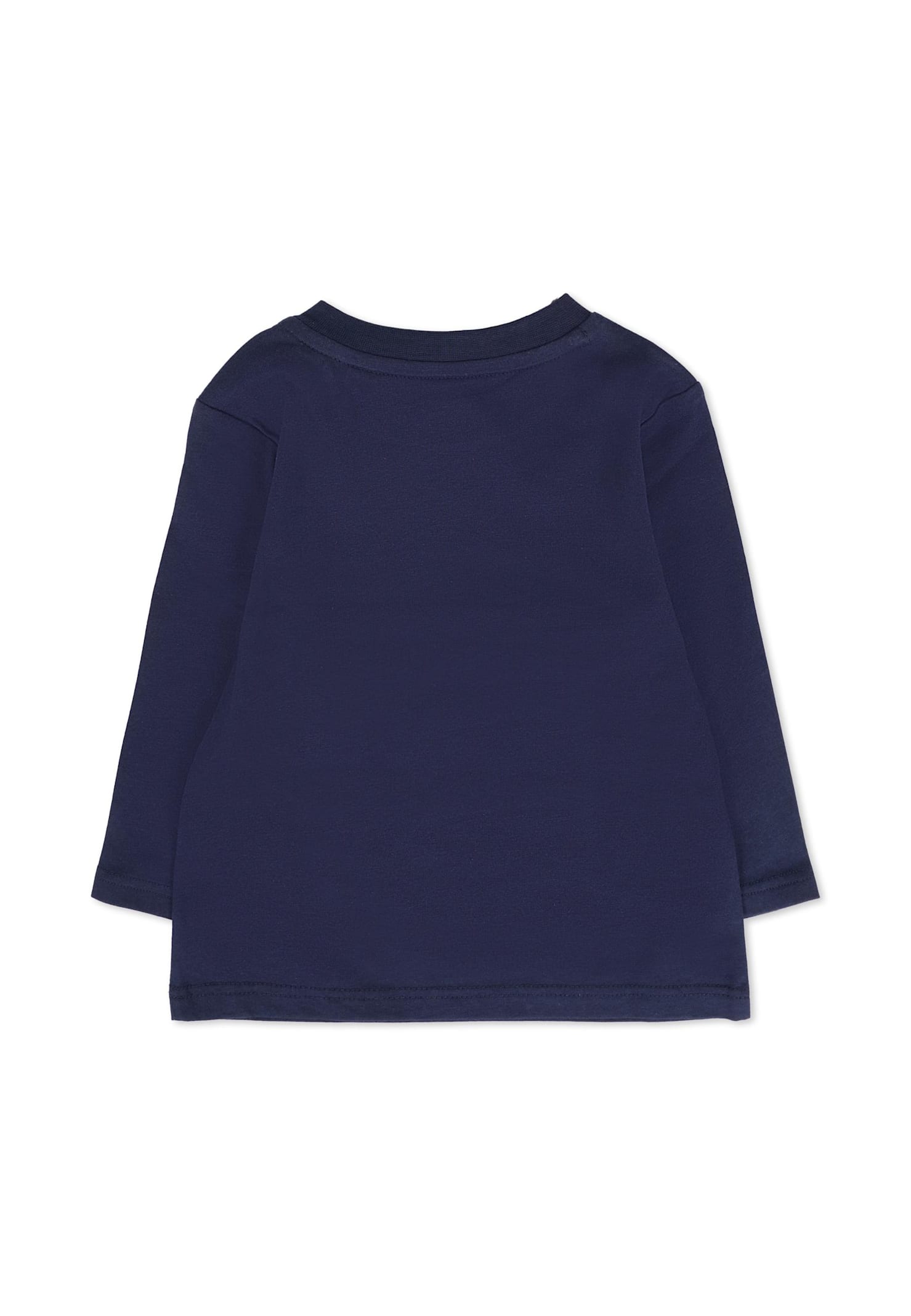 Timberland Blue T-shirt For Baby Boy With Car Print In Blue