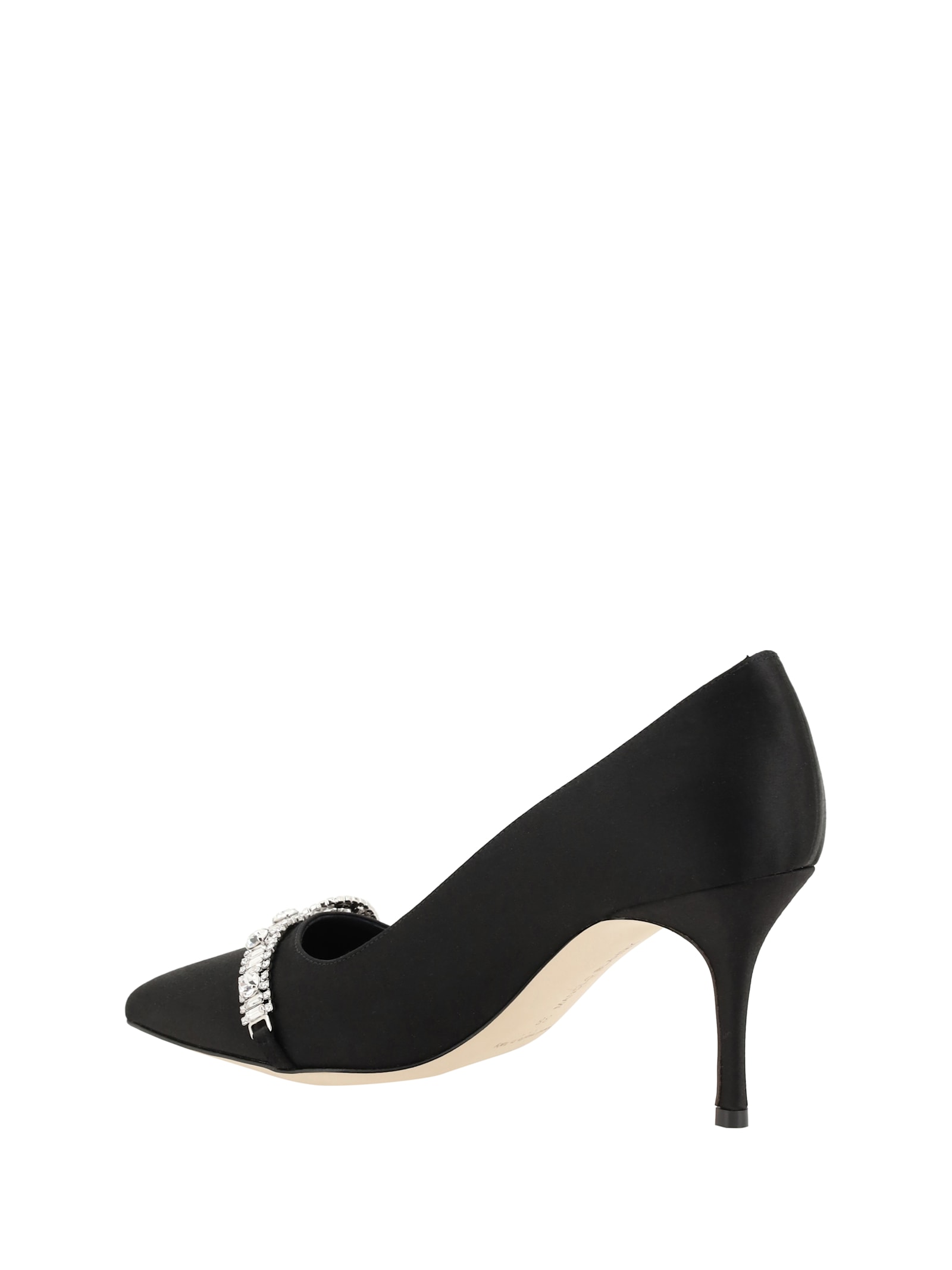 MANOLO BLAHNIK ASAPUMP SATIN PUMPS