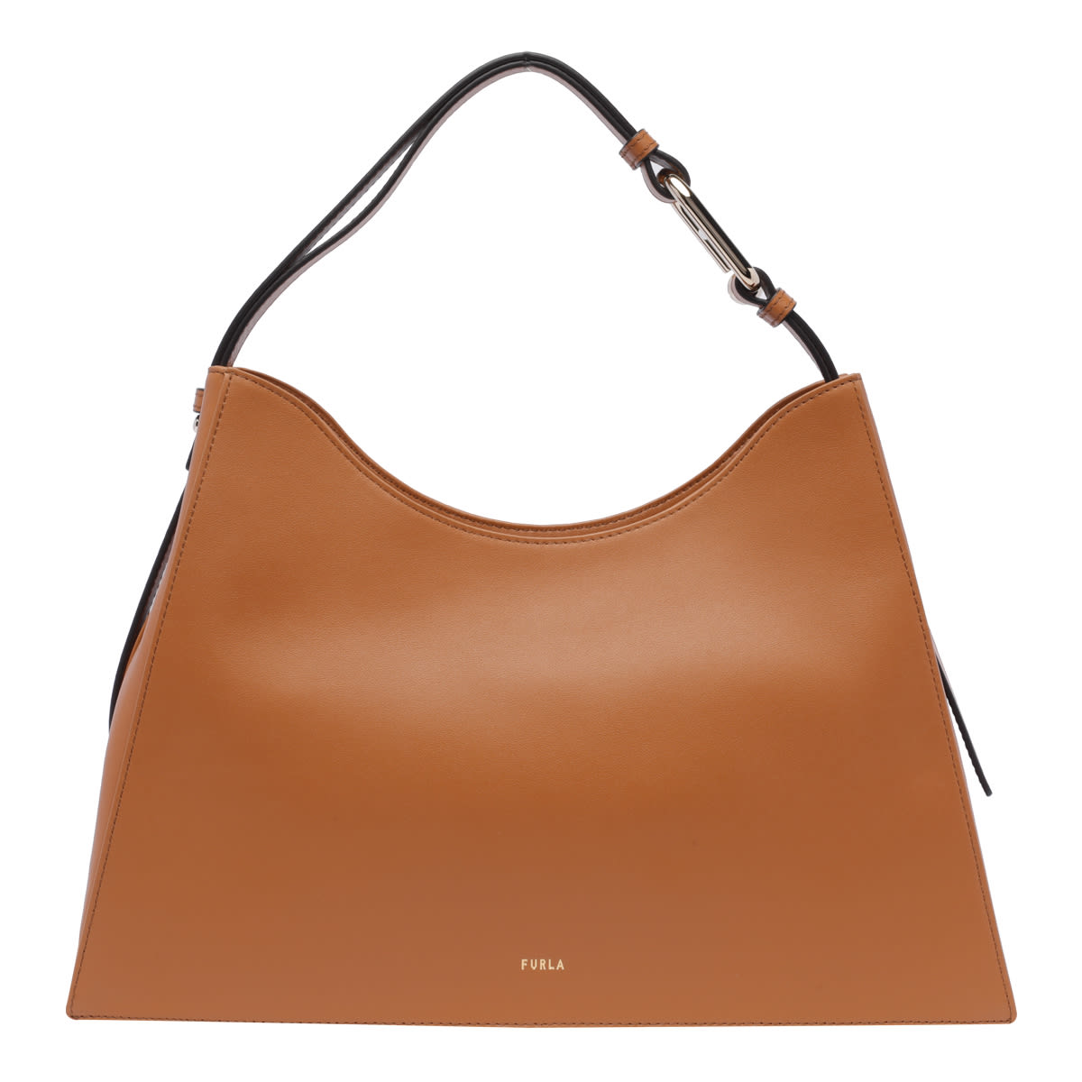 Furla Large Nuvola Hobo Bag In Brown