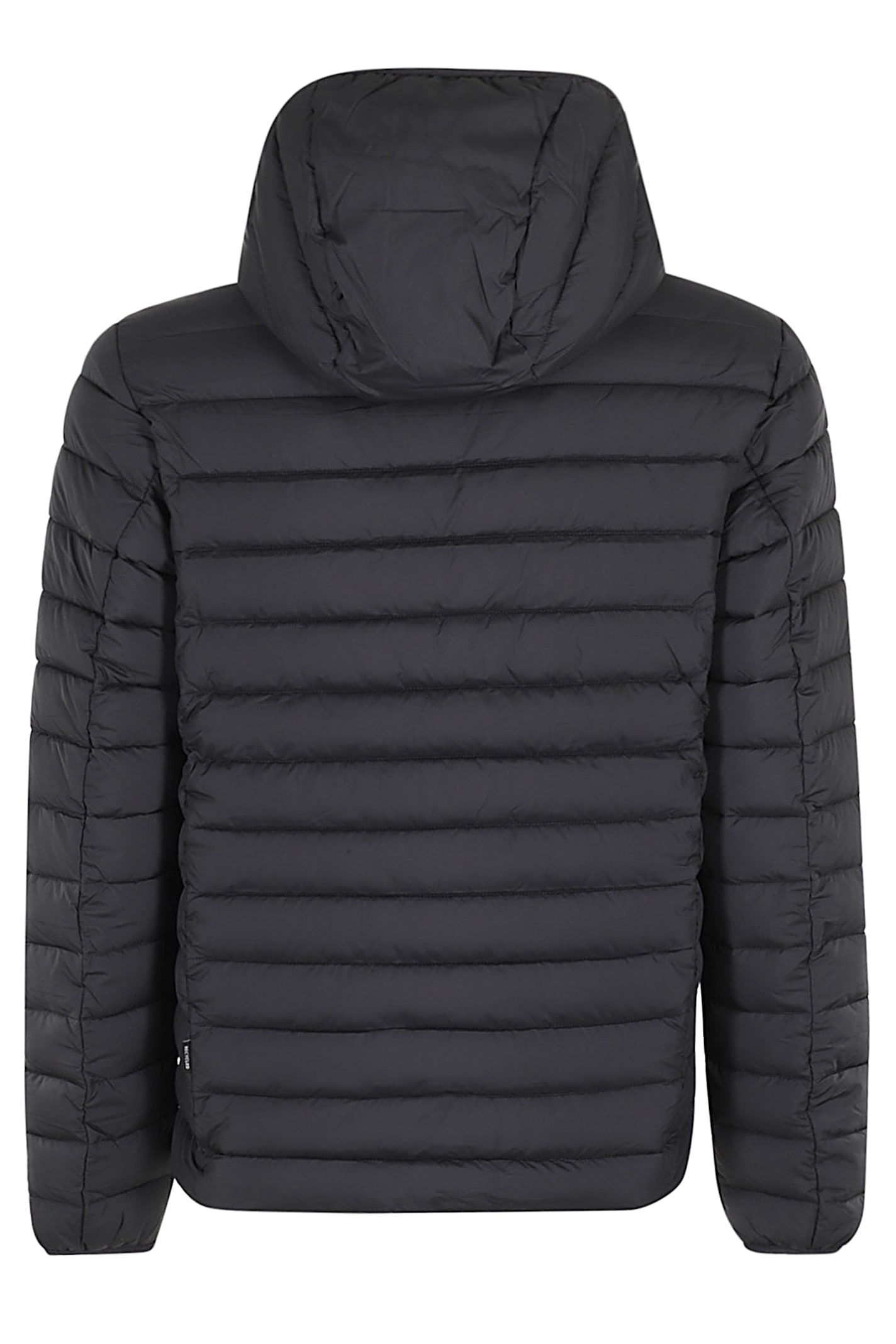 Save The Duck Water-resistant Quilted Jacket With Hood In Black