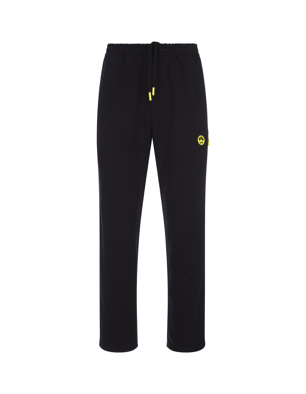 Shop Barrow Black Track Pants With Logo In Nero