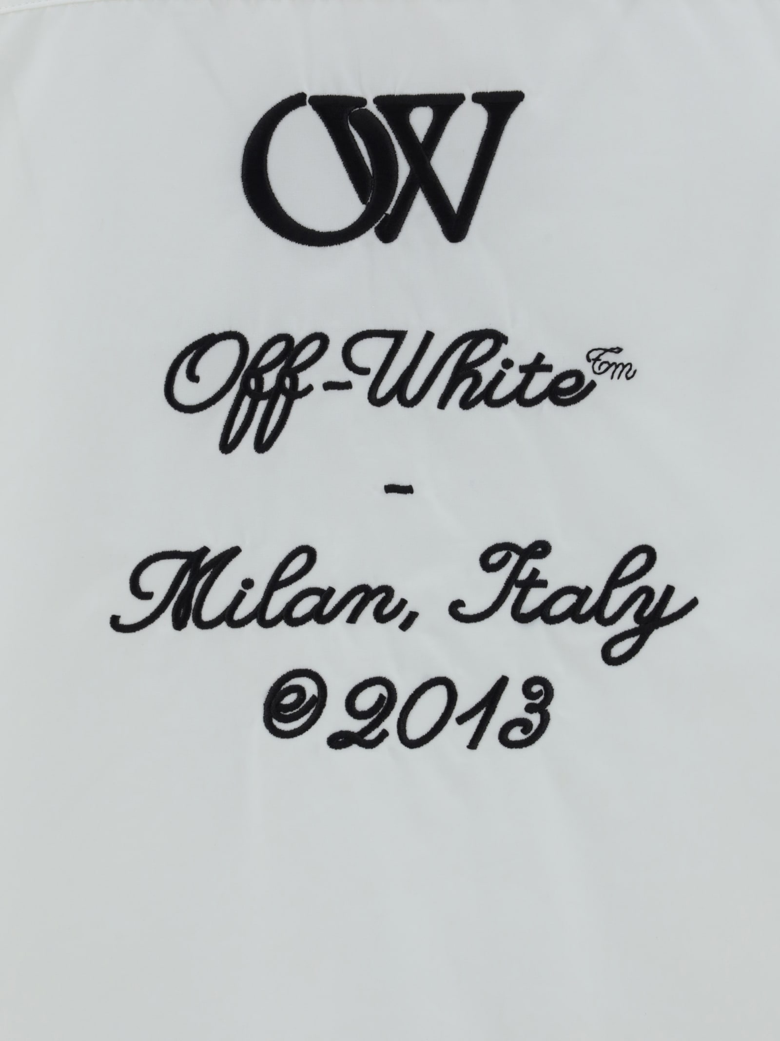 Shop Off-white Shirt In White Black