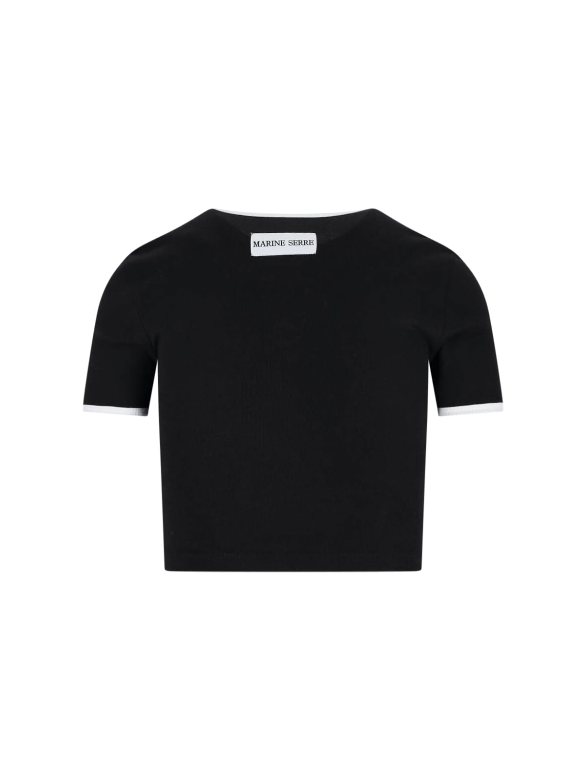 Marine Serre Moon T-shirt In Black