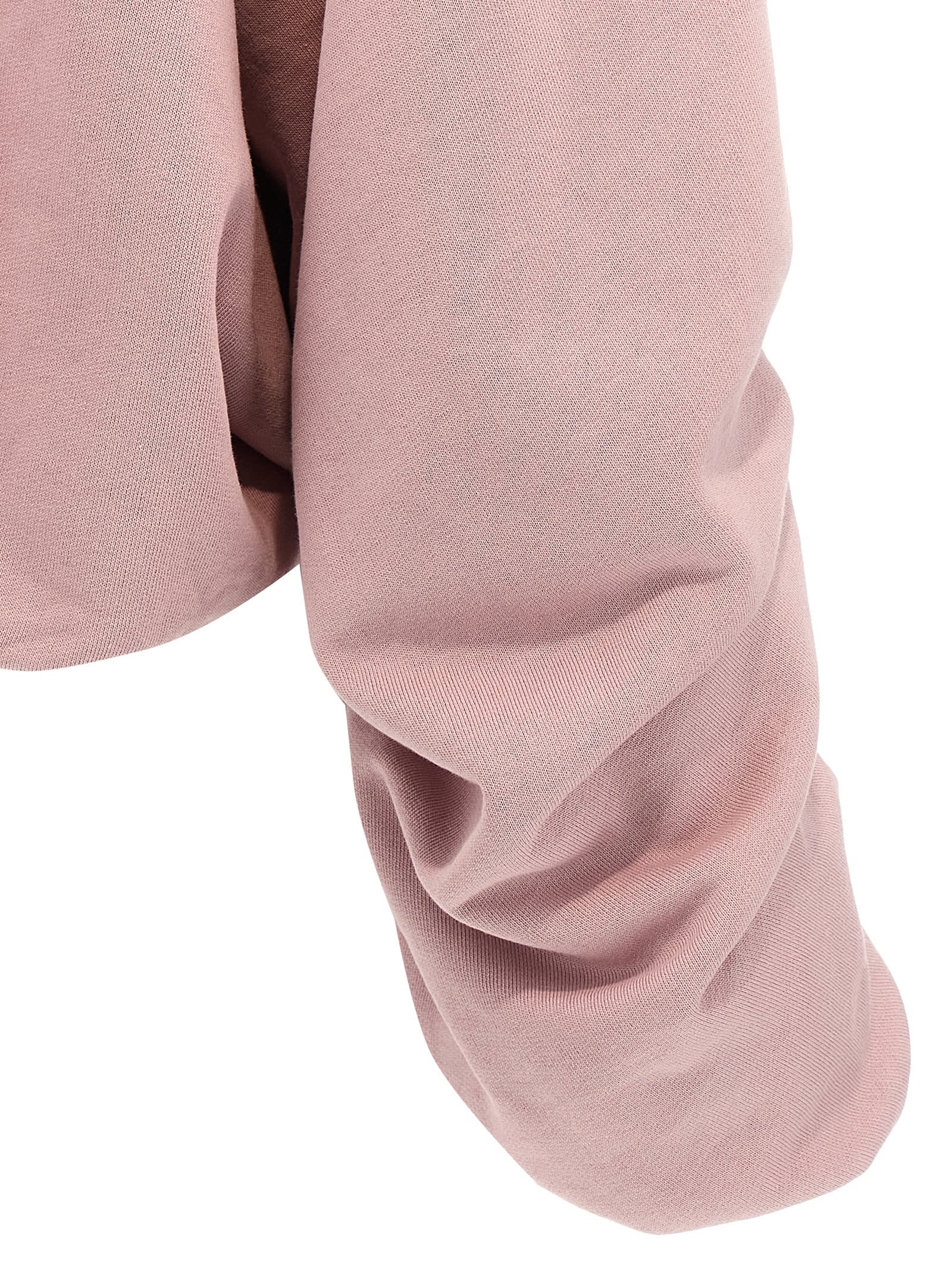 Dries Van Noten Oversized Draped Hooded Sweatshirt In Pink