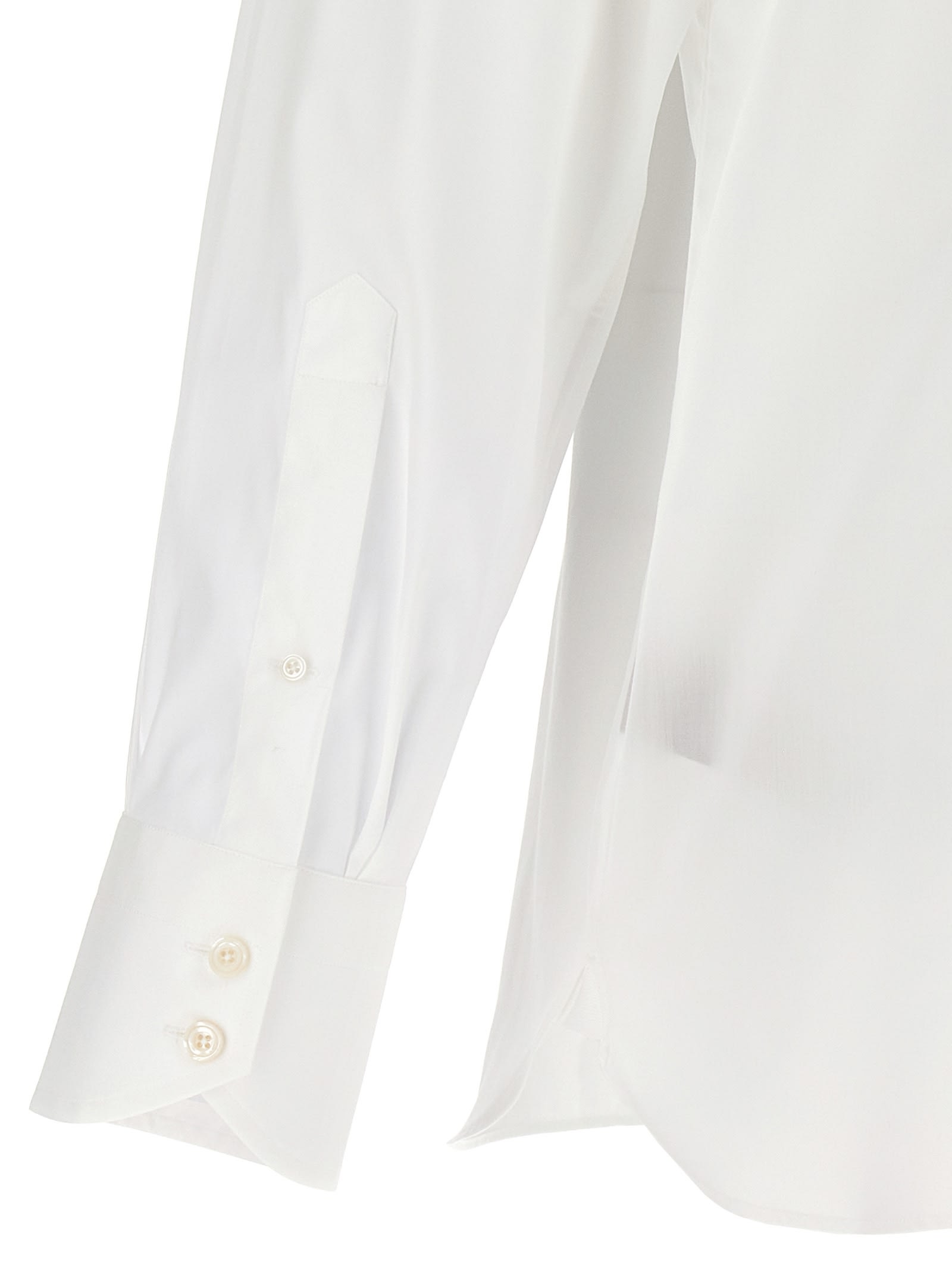 Shop Tom Ford Cotton Poplin Shirt In White