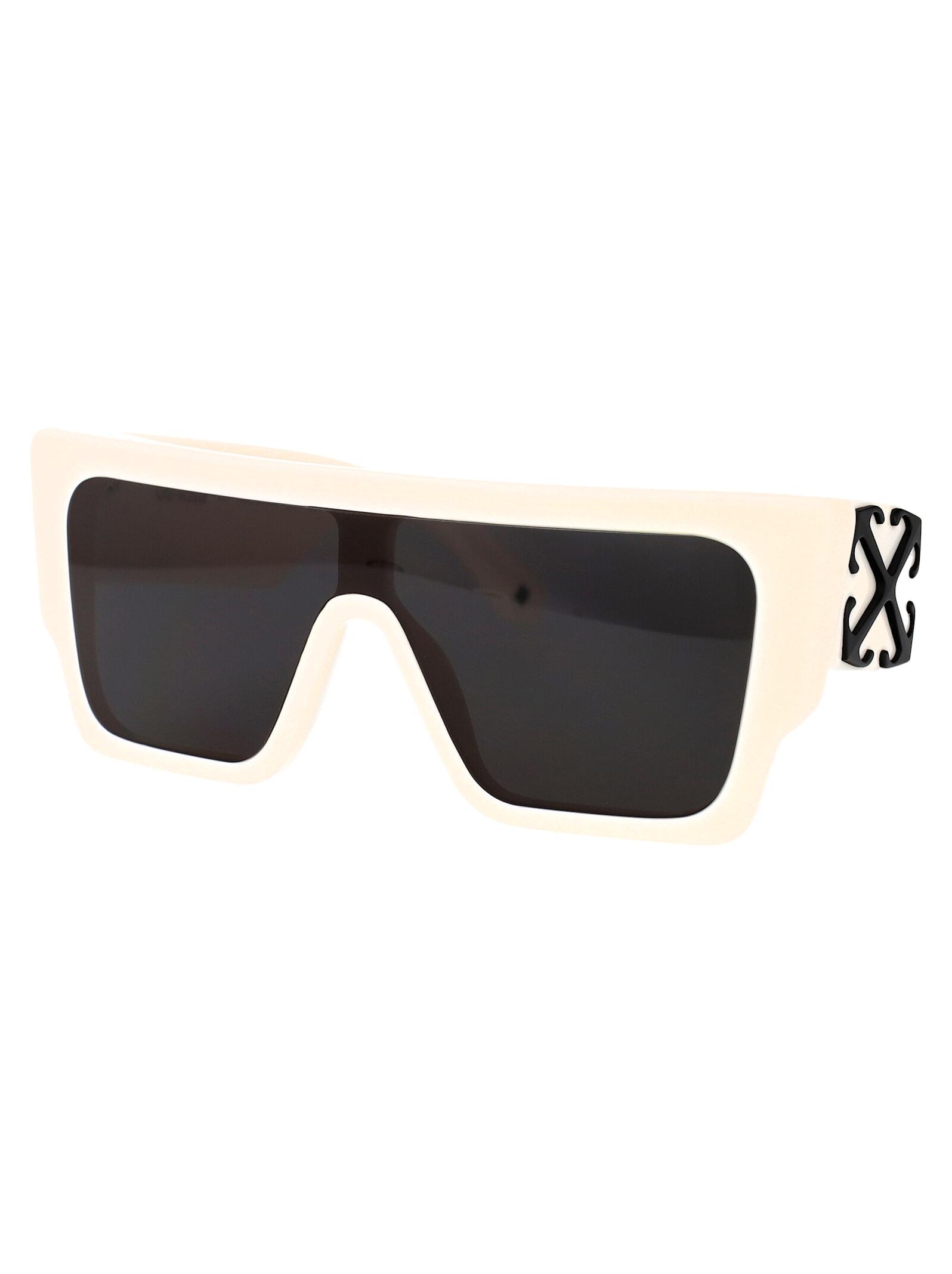 Off-white Marion Sunglasses In White Dark Grey