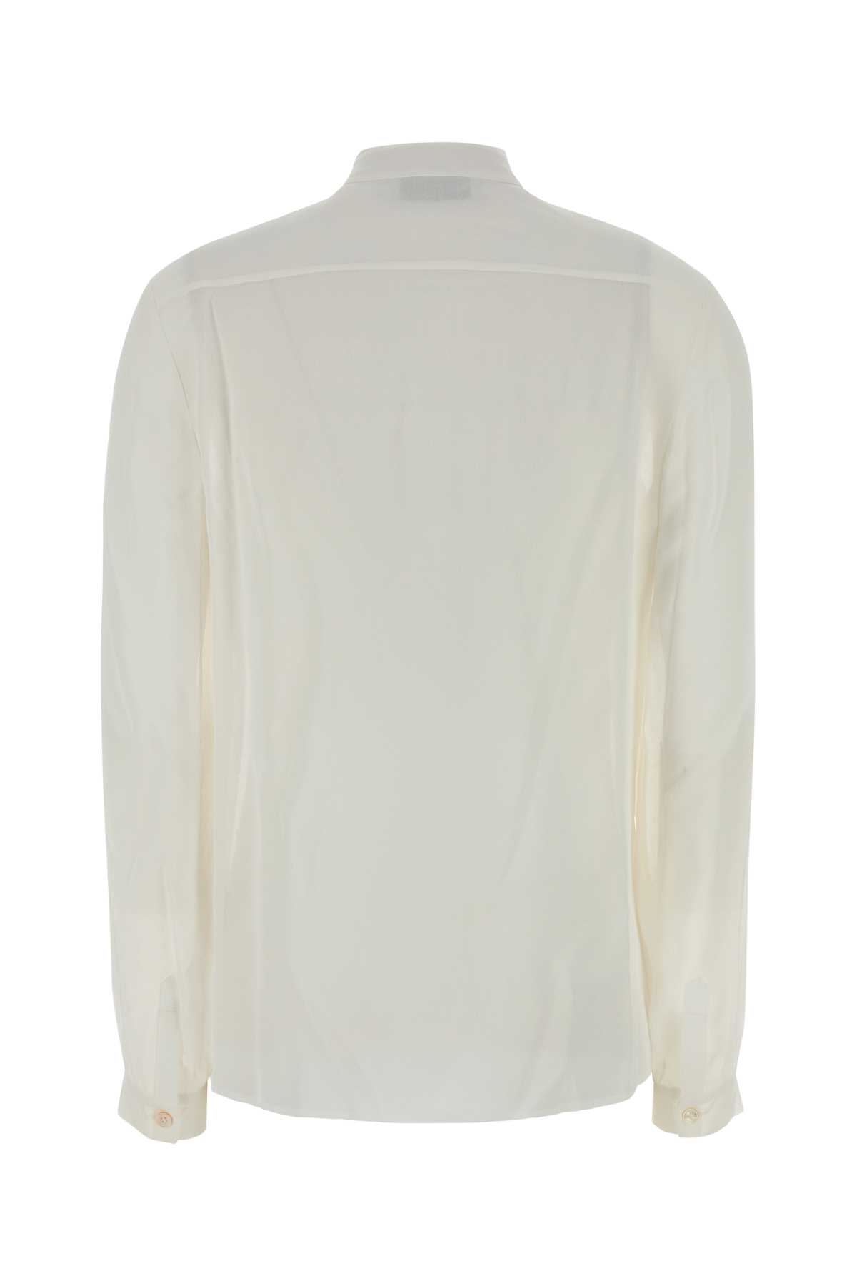 Tory Burch Georgette Bow Blouse Shirts White In White