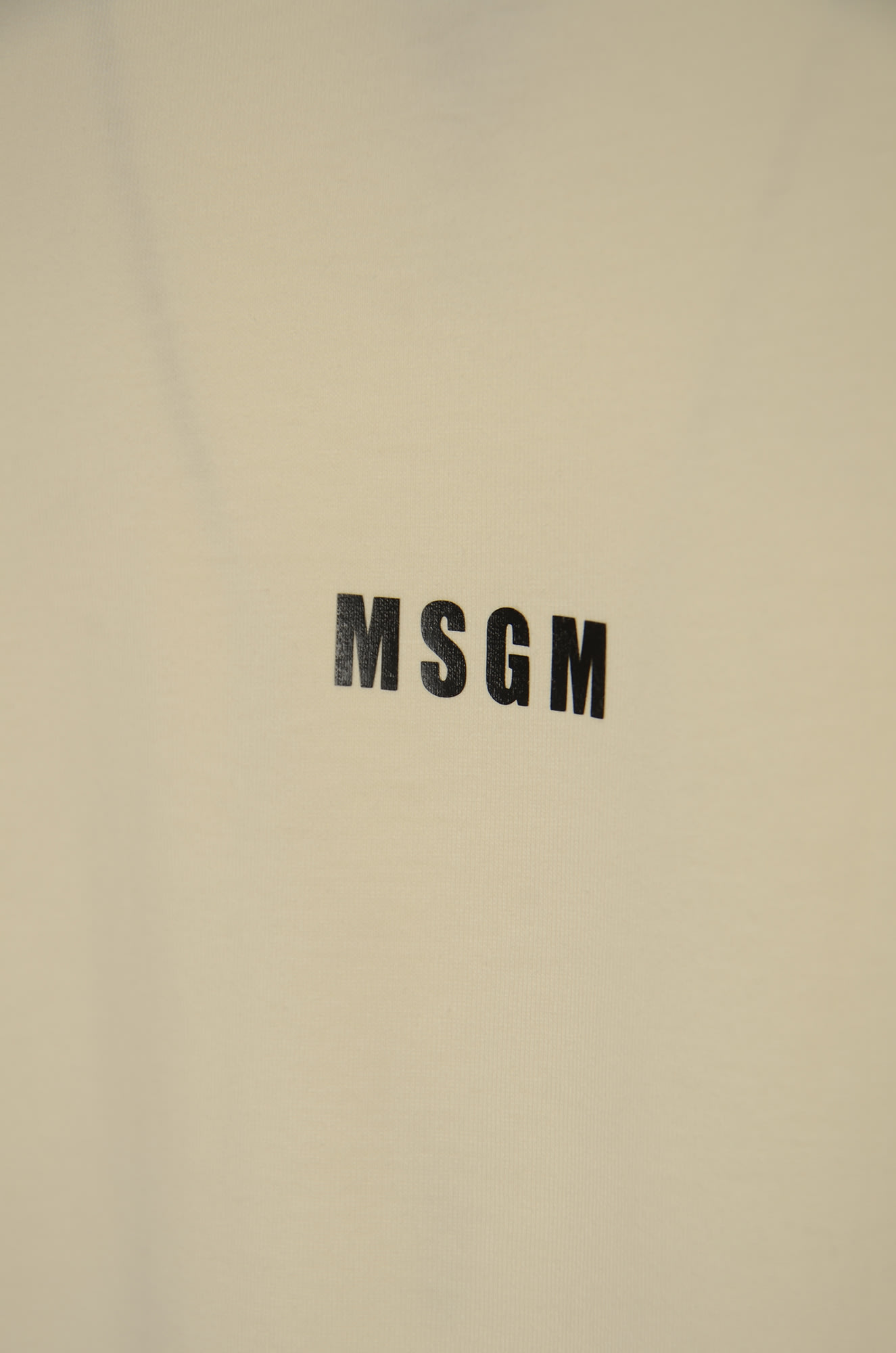 Shop Msgm Logo Sweatshirt In Beige