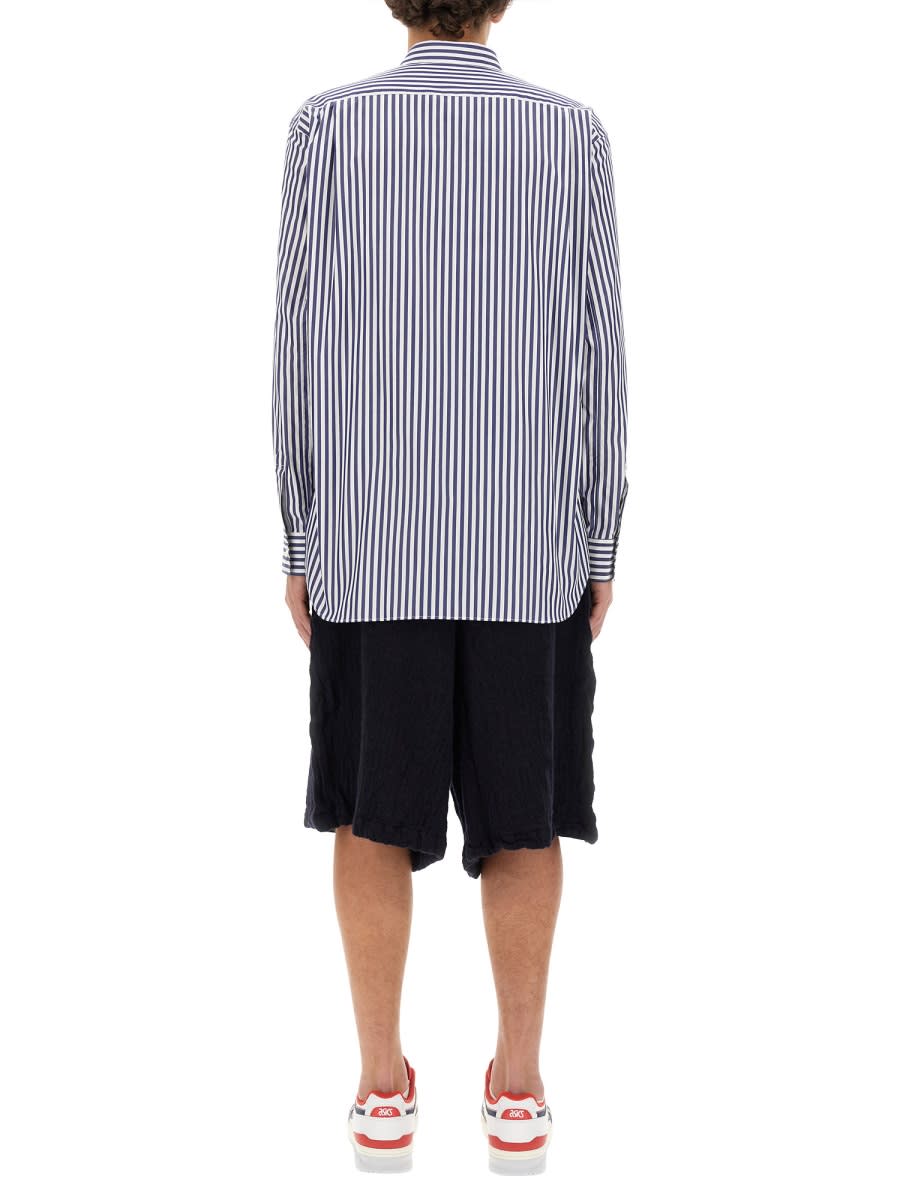 Shop Comme Des Garçons Shirt Asymmetrical Shirt In Multicolour