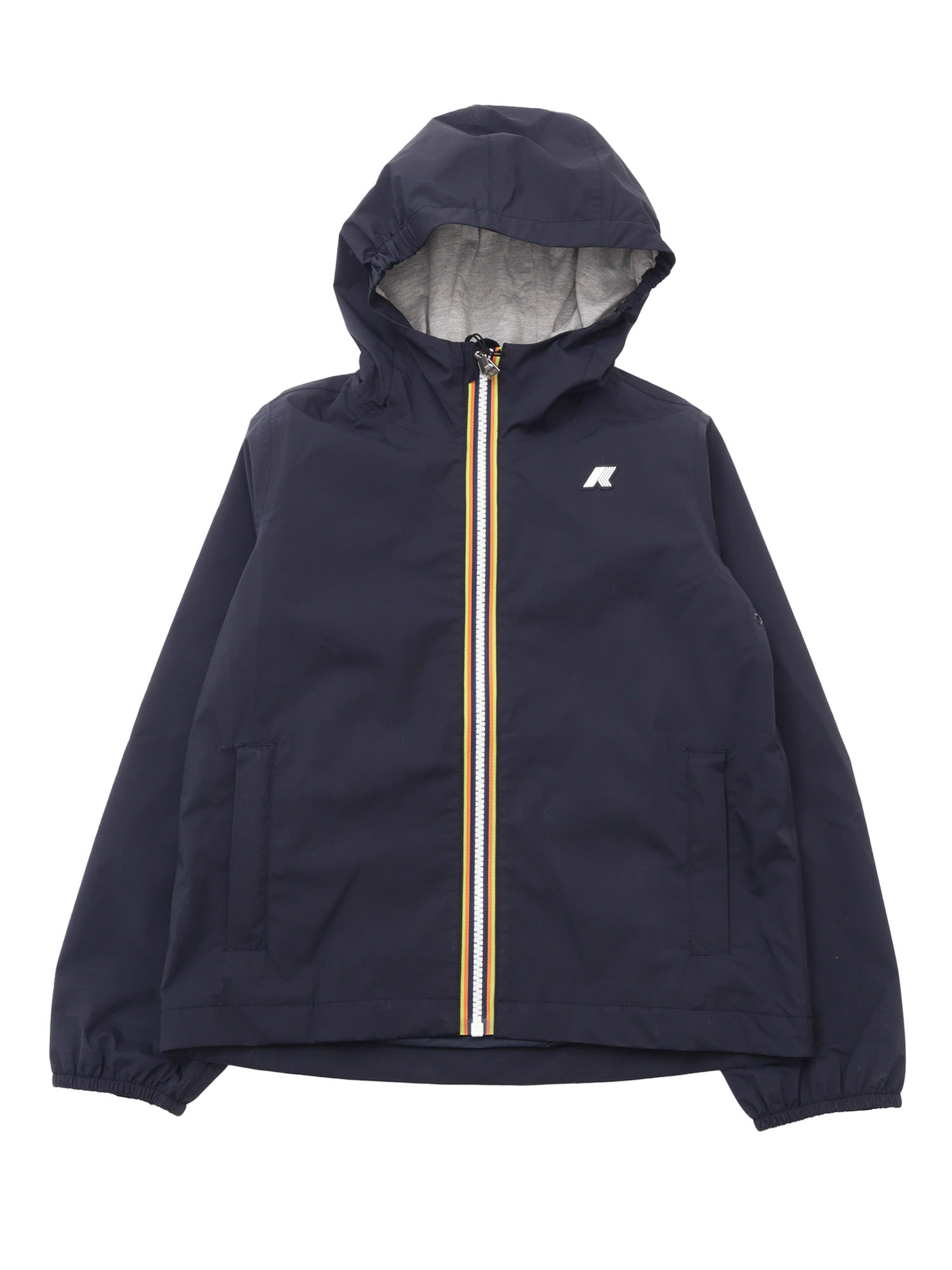 K-way P. Jack Stretch Nylon Jersey Down Jacket In Blue