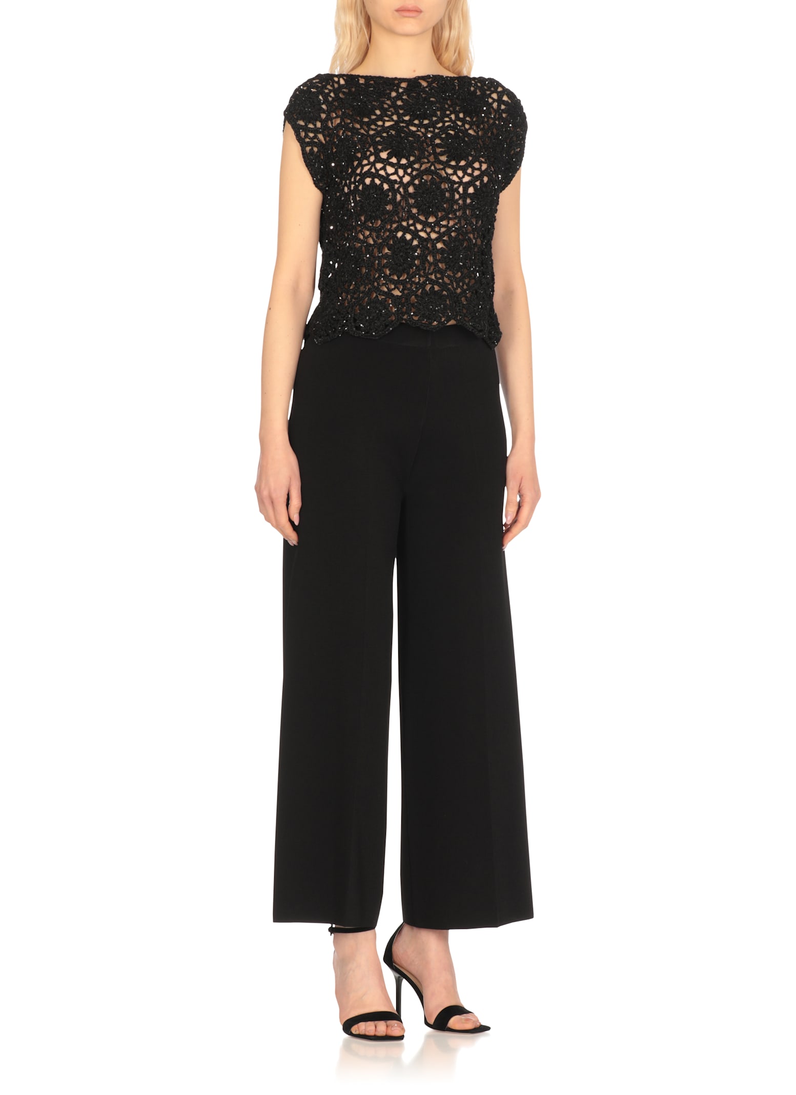 Antonelli Black Iago Knit Top