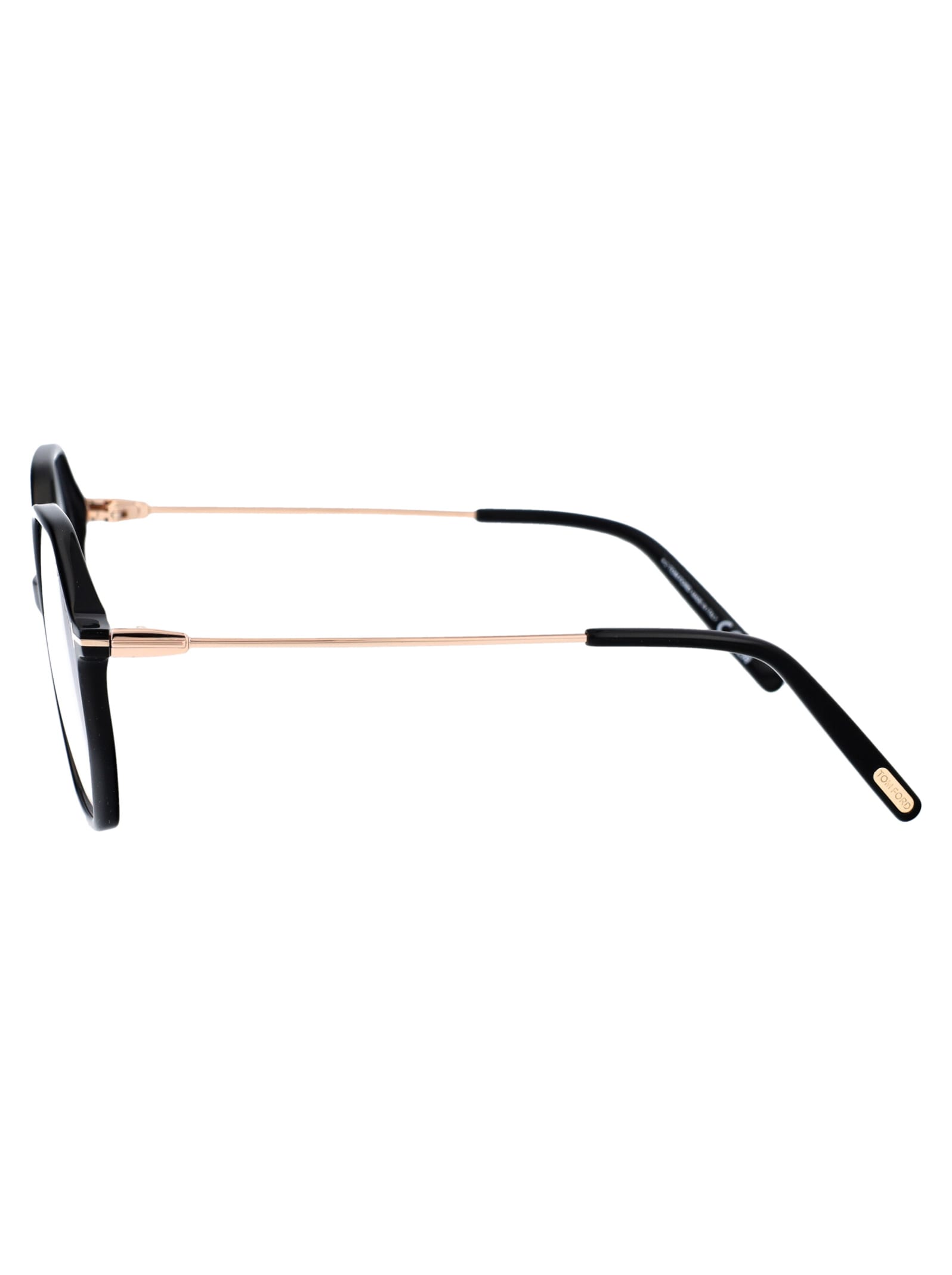 Shop Tom Ford Ft5952-b Glasses In 001 Nero Lucido