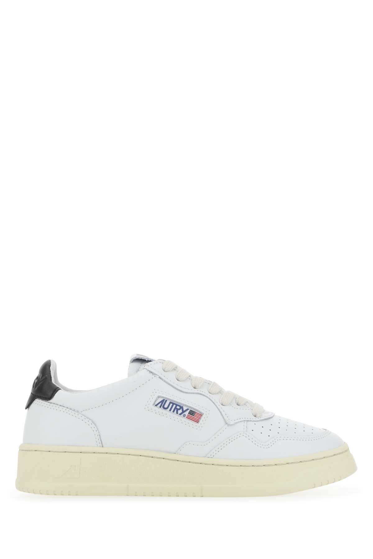 Autry White Leather Medalist Sneakers