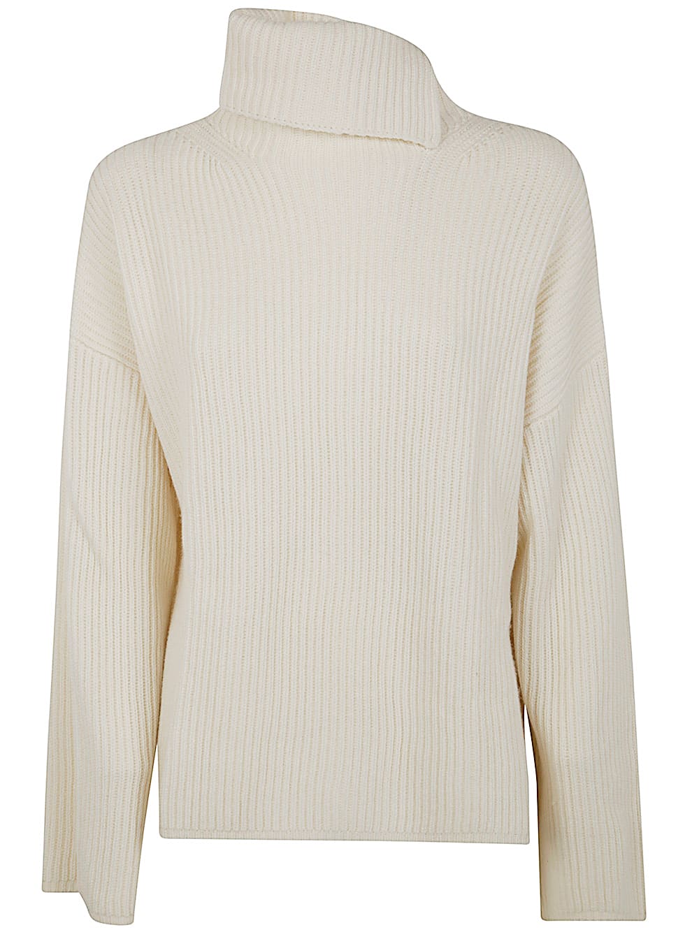 Shop Joseph High Nk Ls New Cardigan Stitch Rws In Ivory