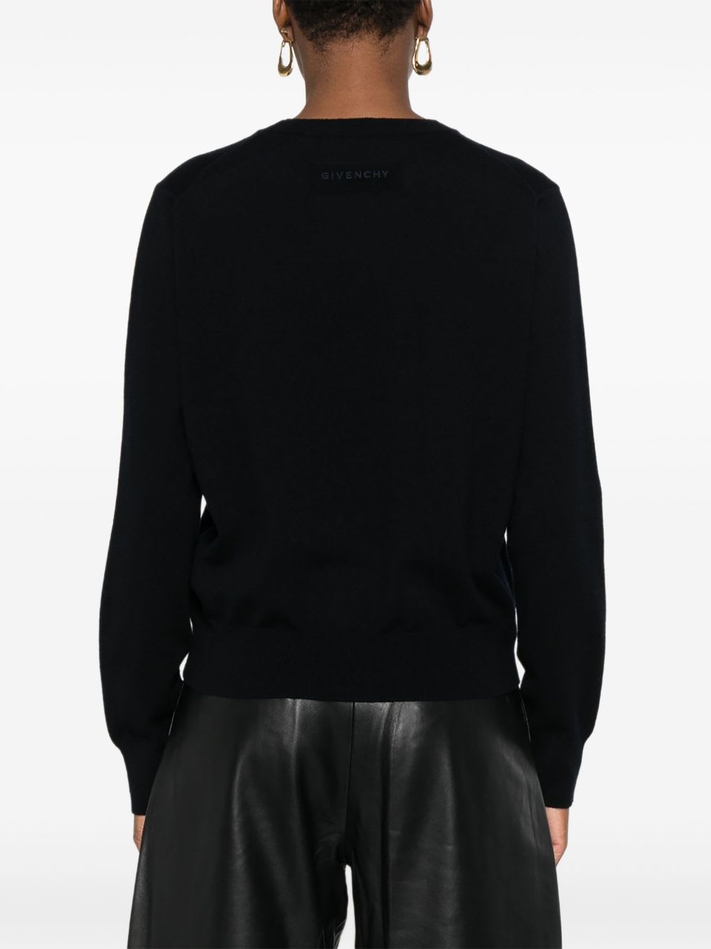 Givenchy Long-sleeved Cashmere Sweater. In Black