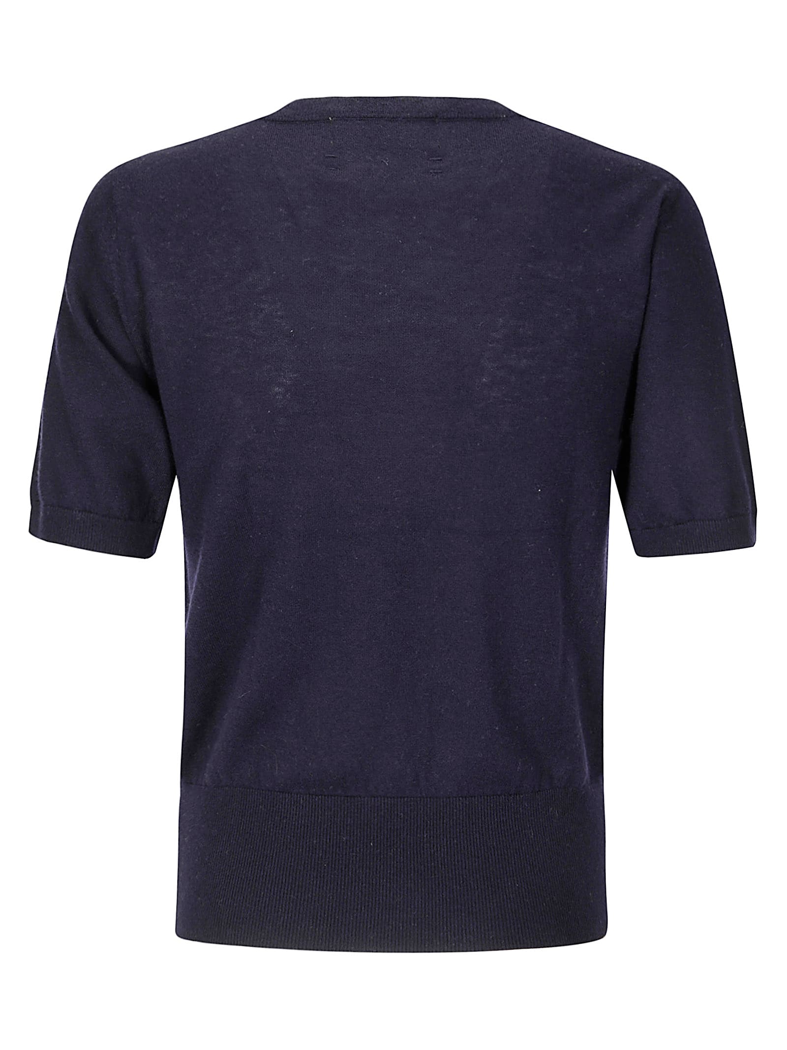 Extreme Cashmere Short-sleeved Merino Wool And Cashmere Sweater