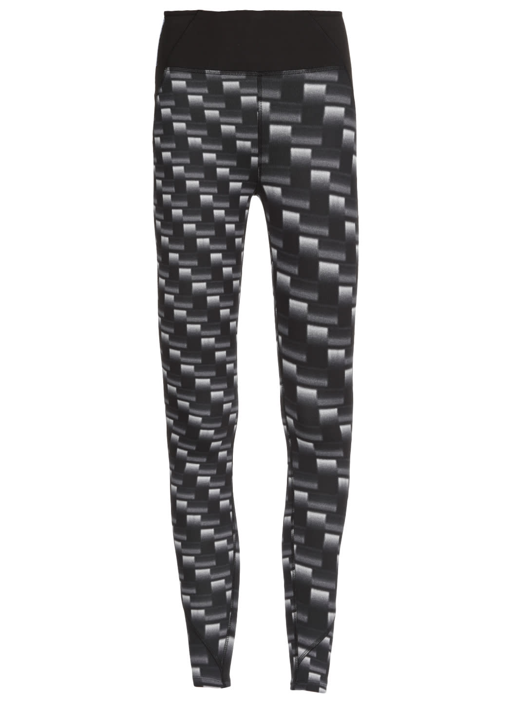 Mcq By Alexander Mcqueen Degrade Stripe-print Leggings In Black/carbon
