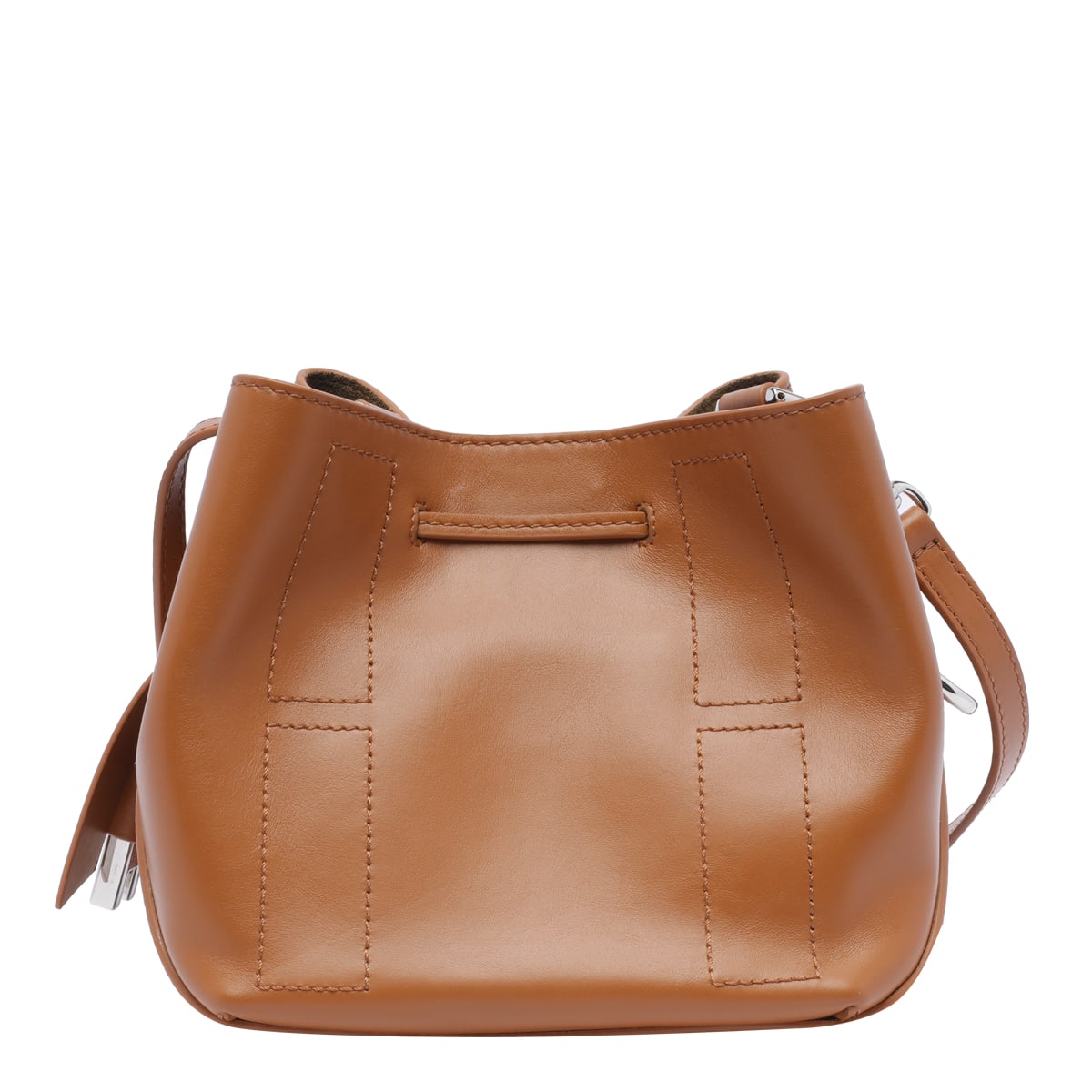 Hogan Mini Kenya Bucket Bag With Adjustable Strap In Buff