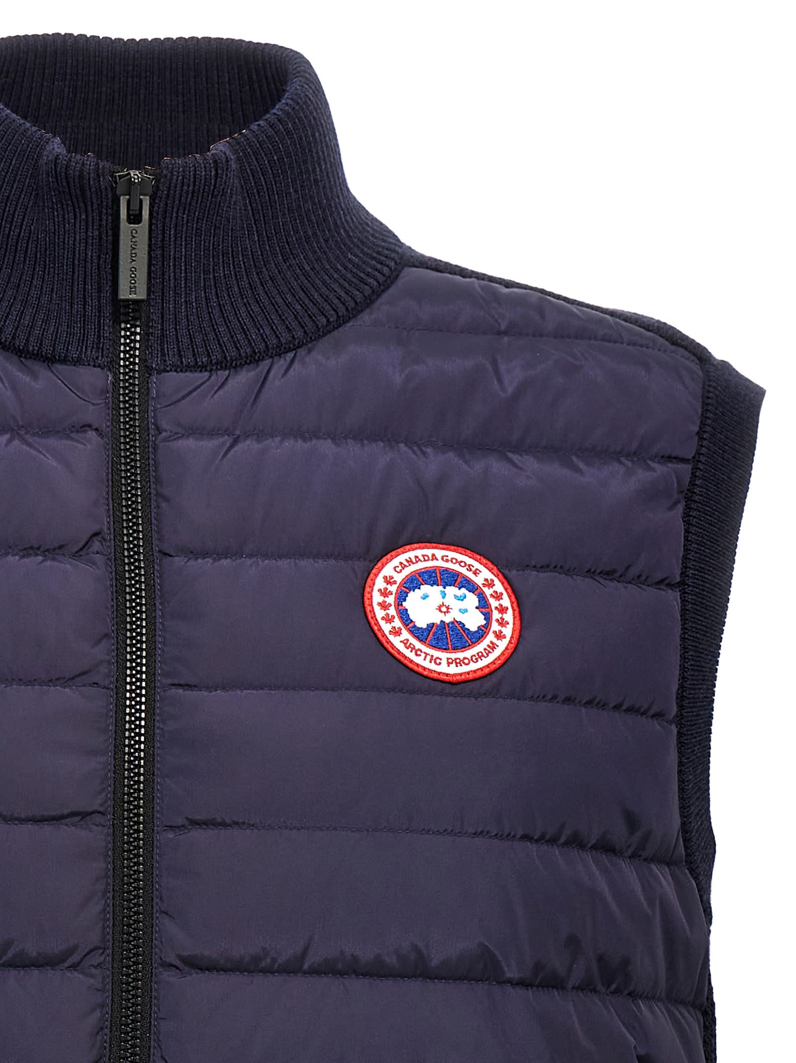 Shop Canada Goose Hybridge Vest In Blue