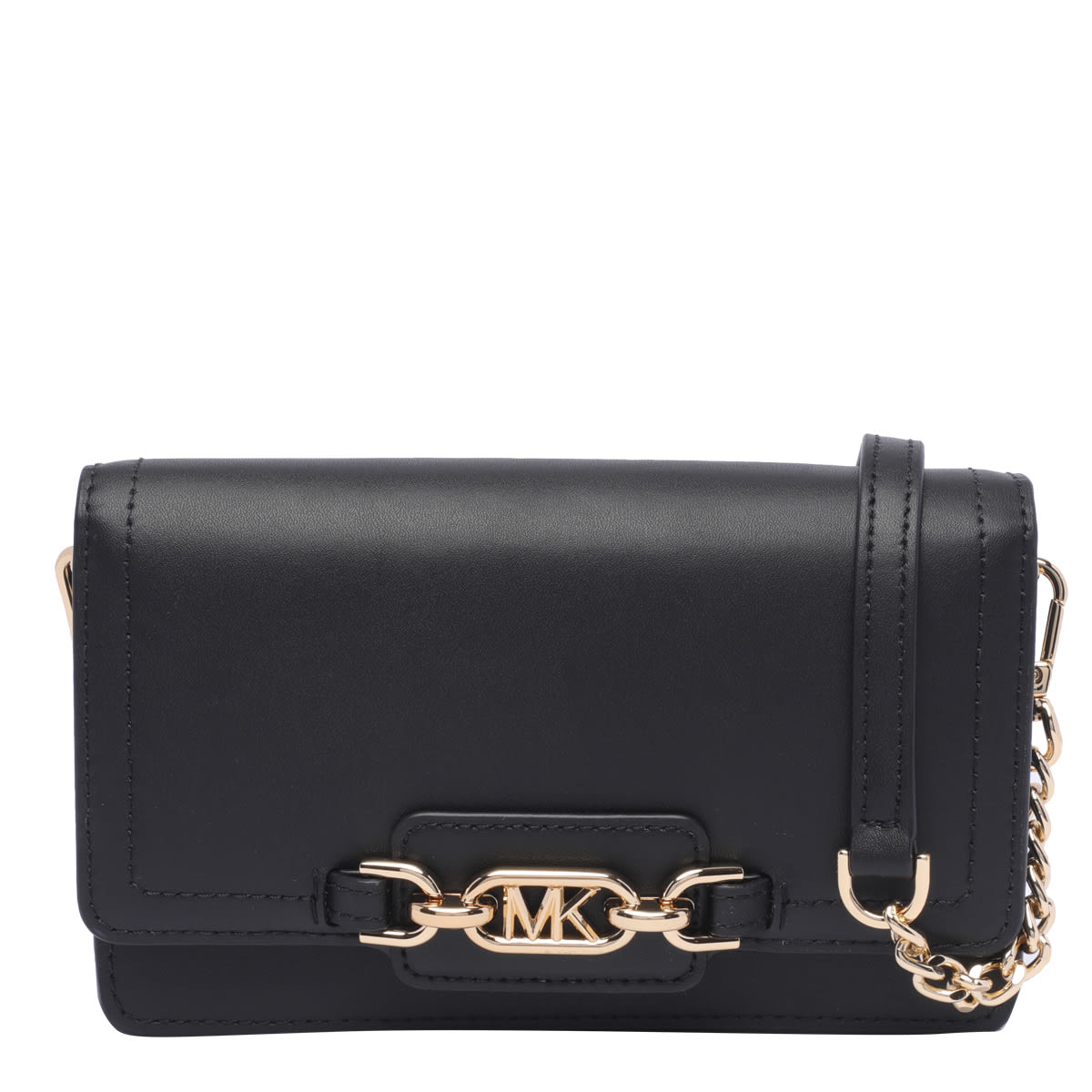 Shop Michael Michael Kors Heather Crossbody Bag In Black