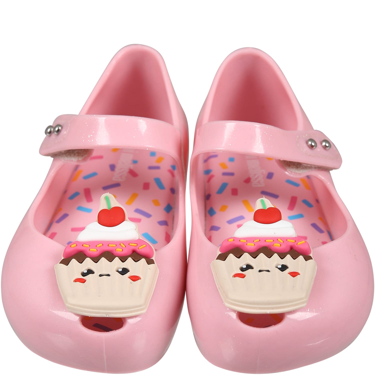 Shop Melissa Pink Ballet Flats For Girl With Cupcake