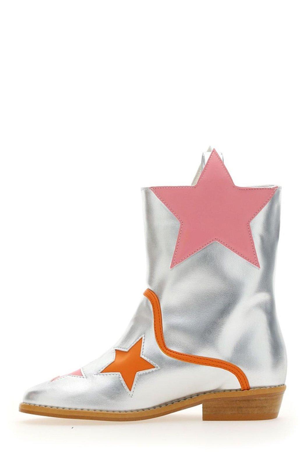 Stella McCartney Kids Star Patch Pointed-toe Boots