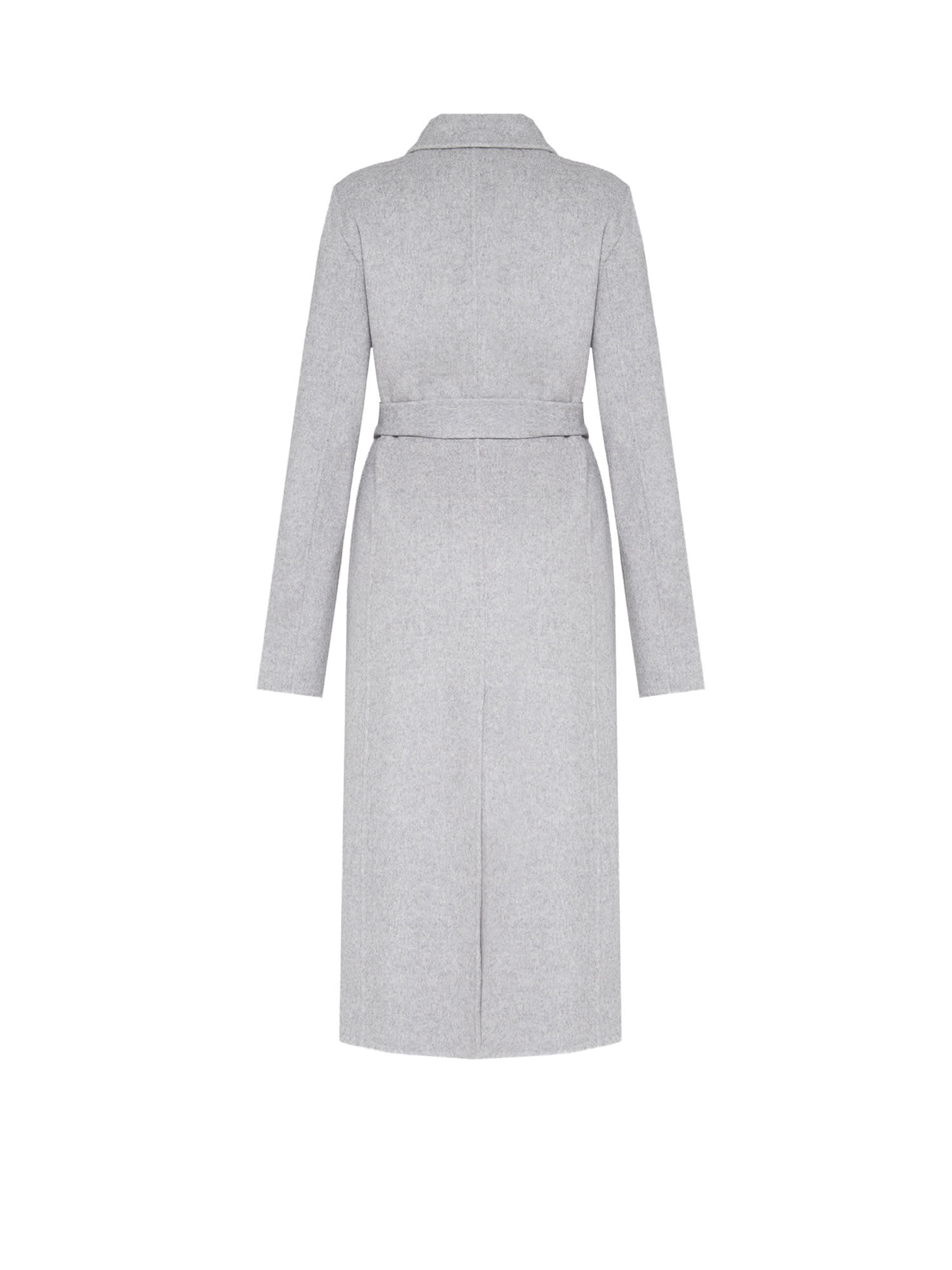 Hugo Boss Cotaz Double Face Wool Coat In Gray