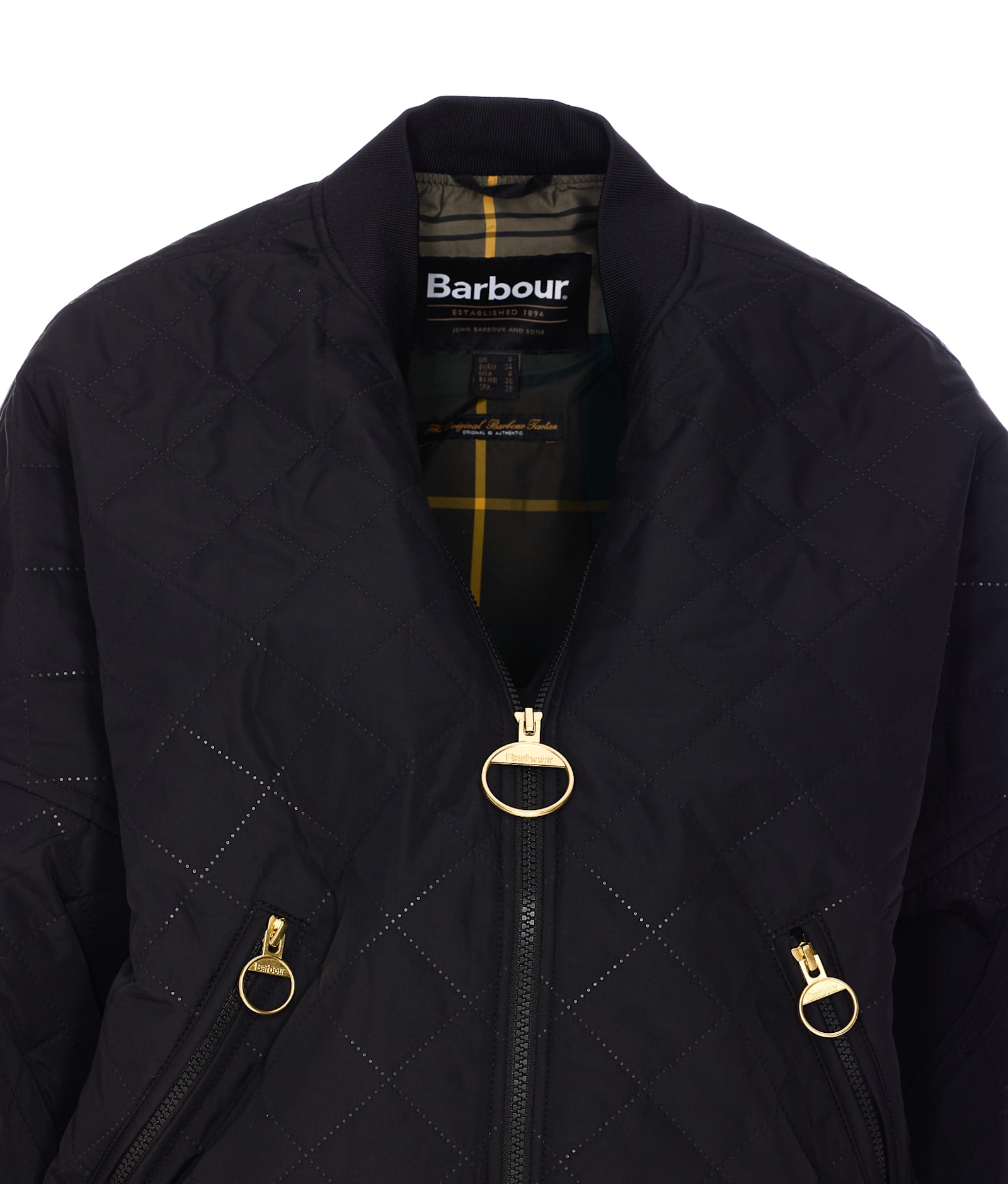 Barbour Black Polyester Emlyn Jacket In Black Ancient