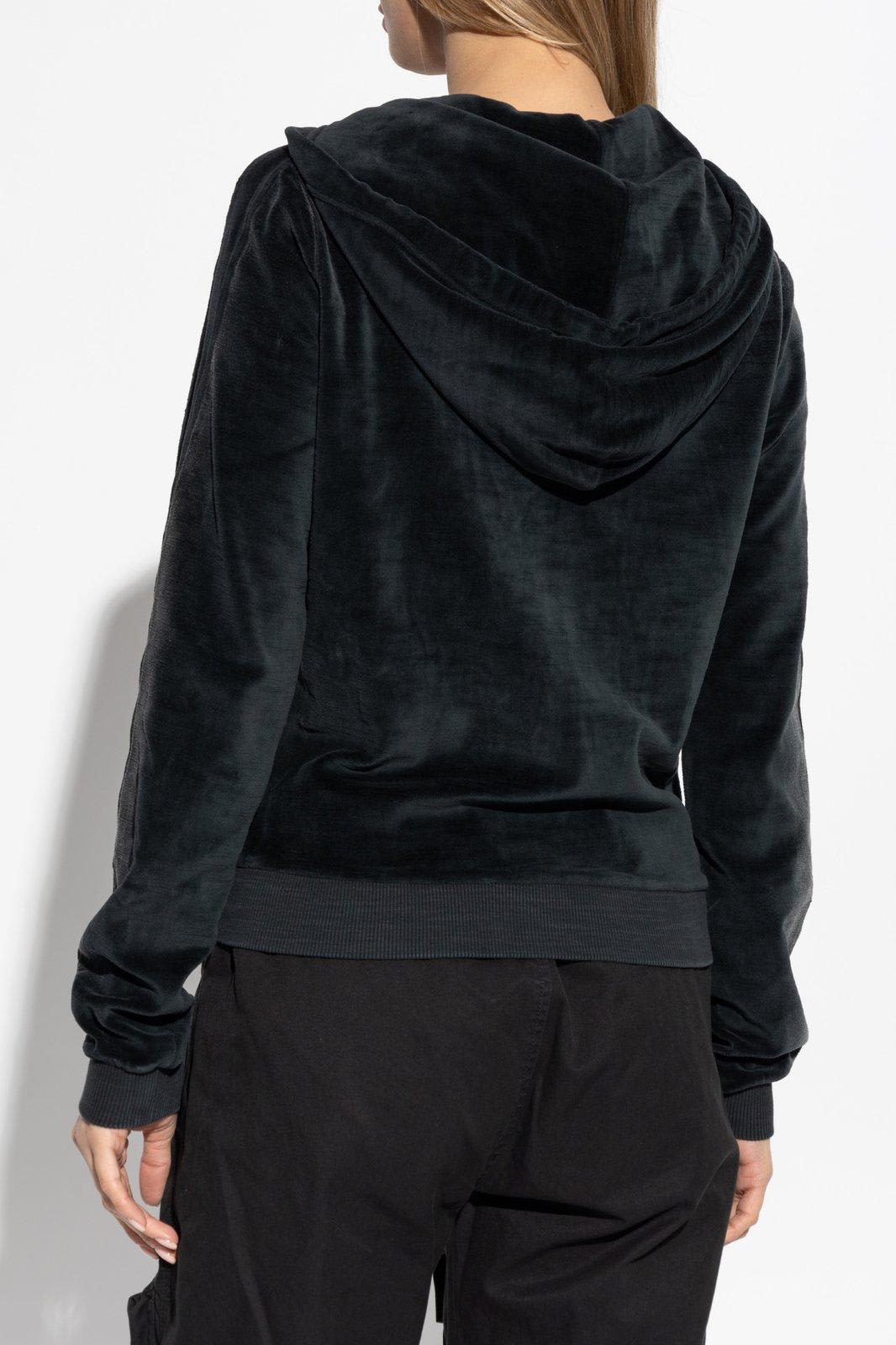 Diesel F-ely-q1 Zipped Hoodie In Nero