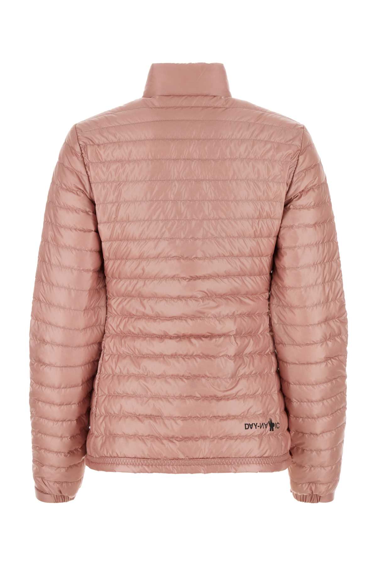 Shop Moncler Antiqued Pink Nylon Pontaix Down Jacket In 53a